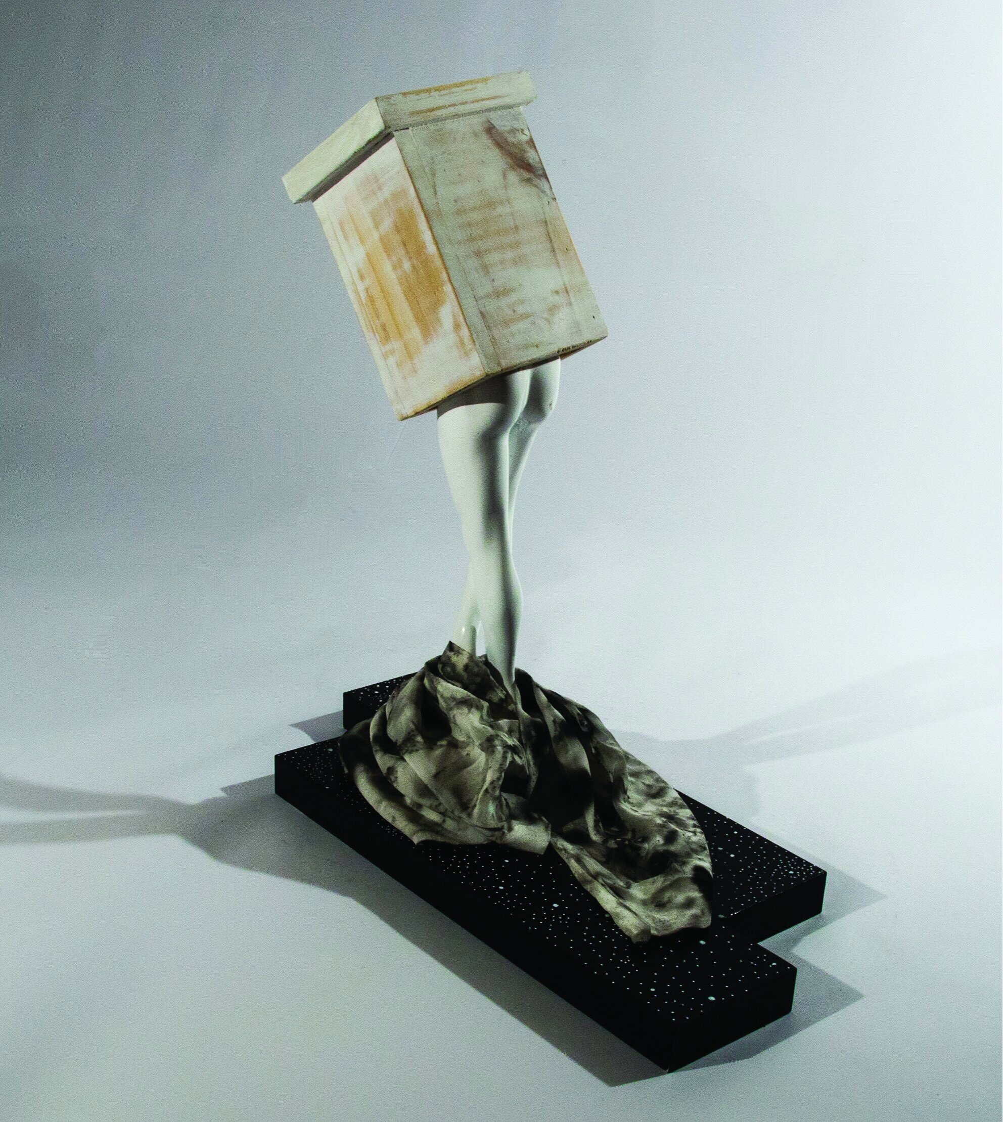 I should have spoken; when I had the chance l sculpture l back view