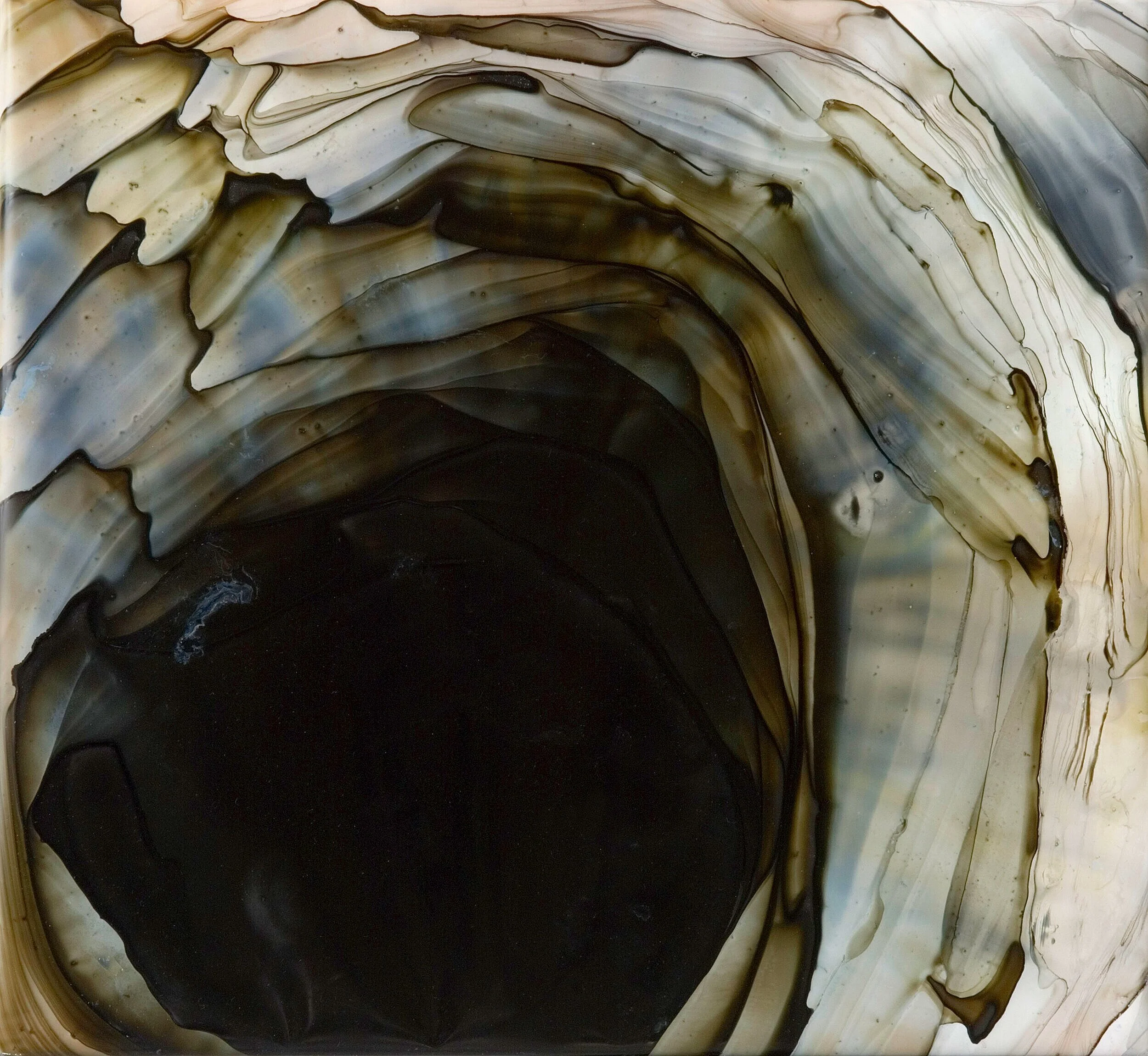 Hole  I  acrylic on Mylar film  I  90cm x 90cm