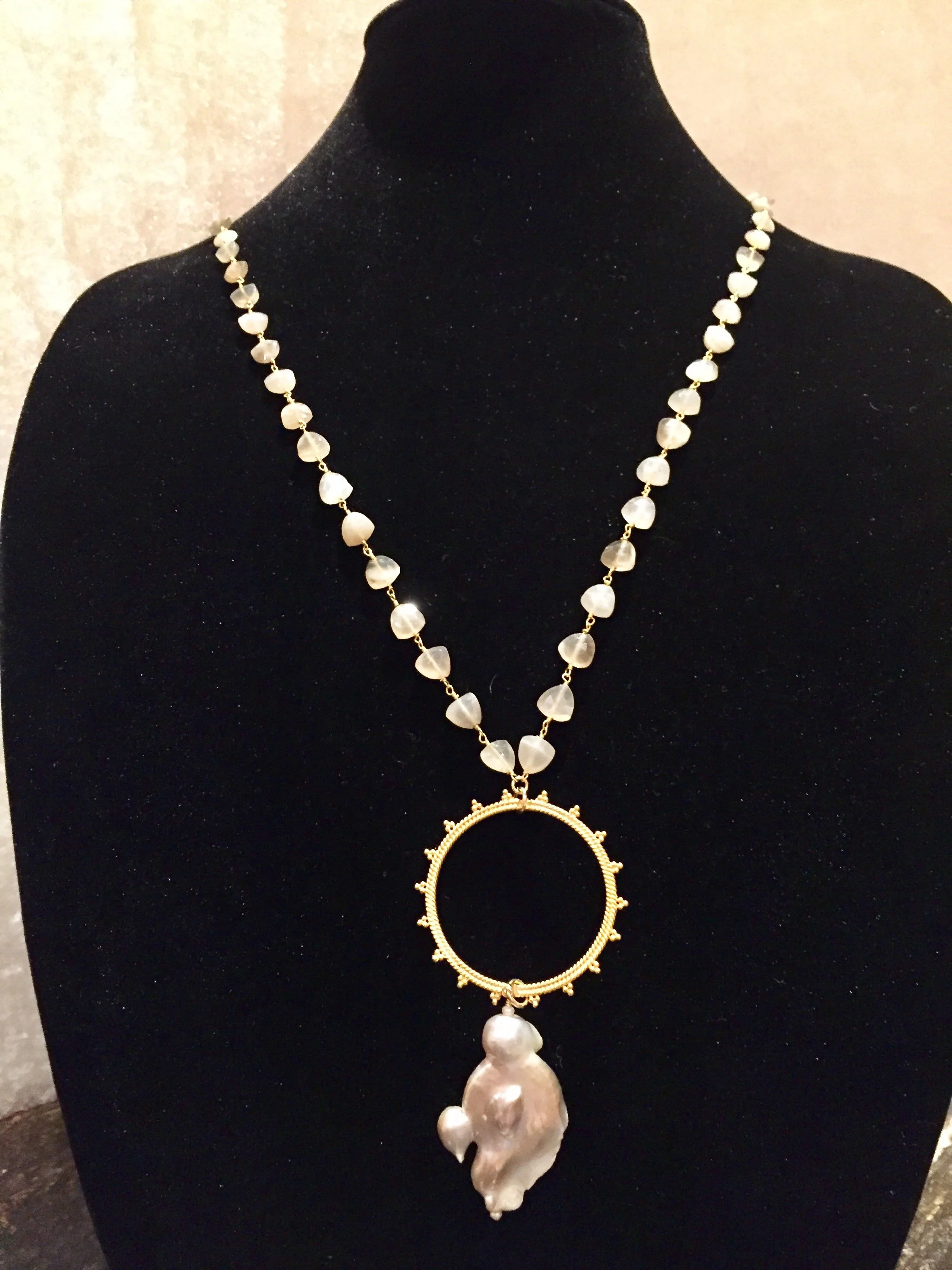 Baroque Pearl & Moonstones