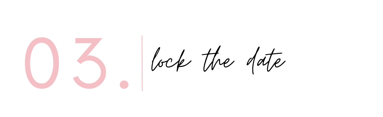 Close-up of pink text reading '03.1' with black cursive lettering underneath that says 'Important Date.'