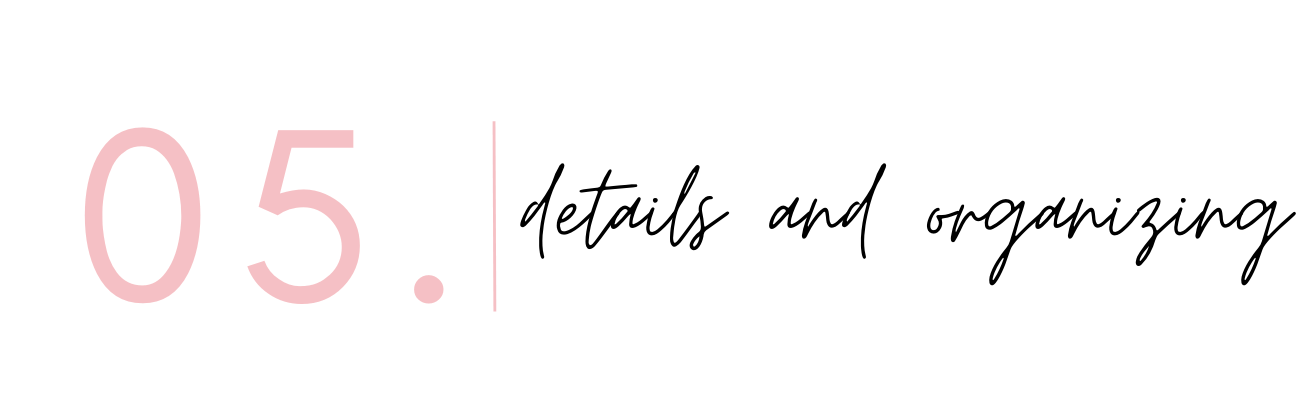 Text with a large pink number 05, followed by a vertical line and the words 'Fall in Love with these new fall flavors' in black.