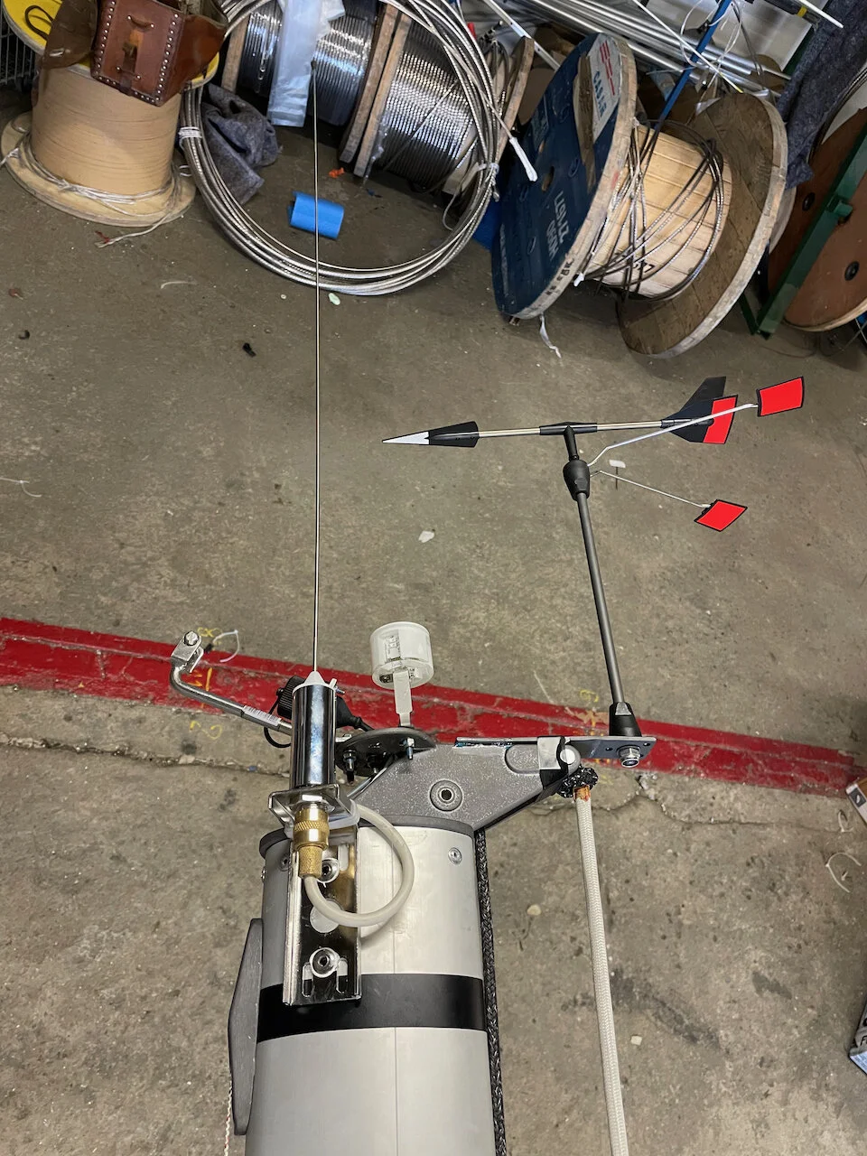 After: The top of the mast is ready!