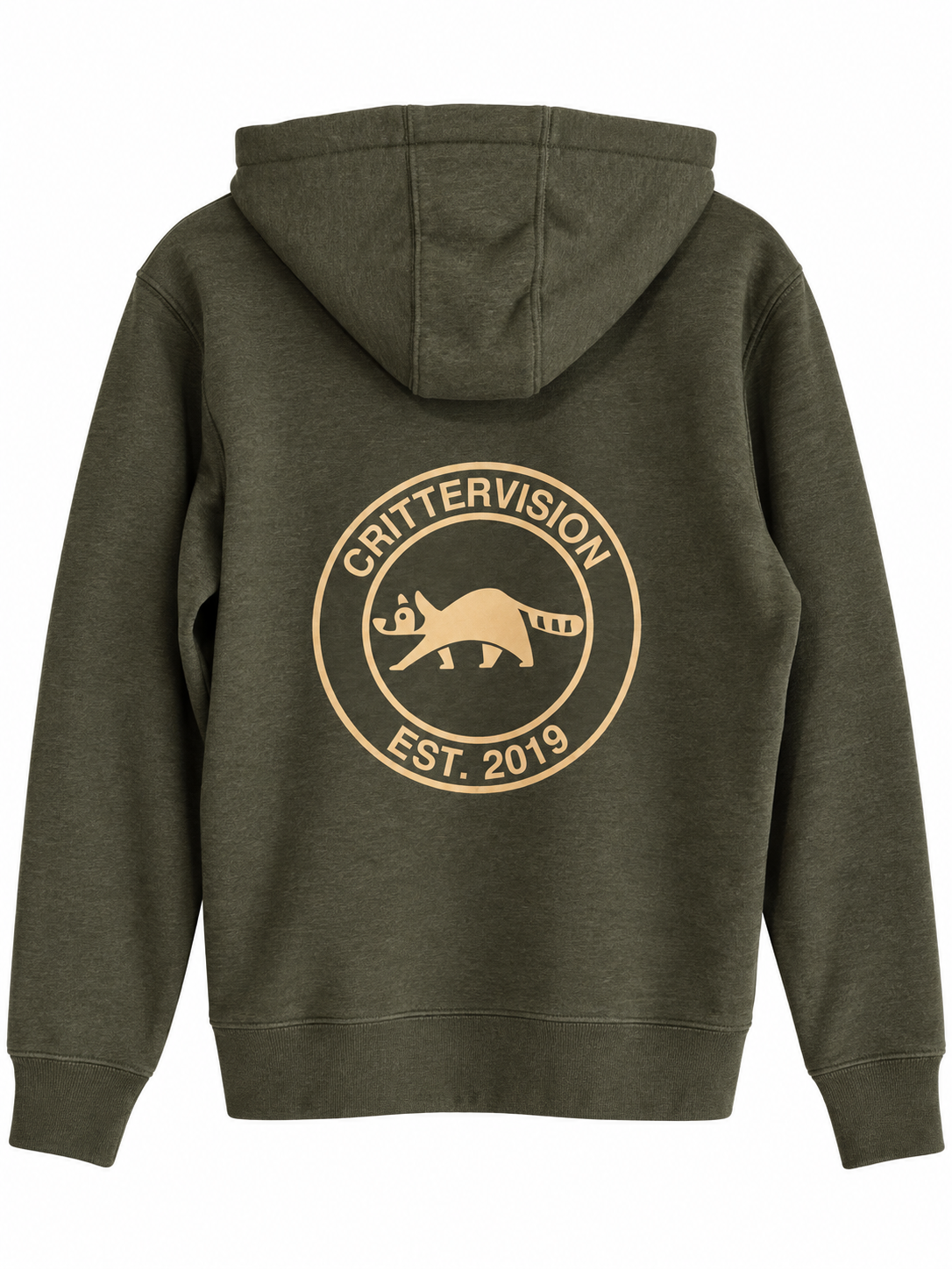 Olive Hoodie with Crittervision Emblem.png