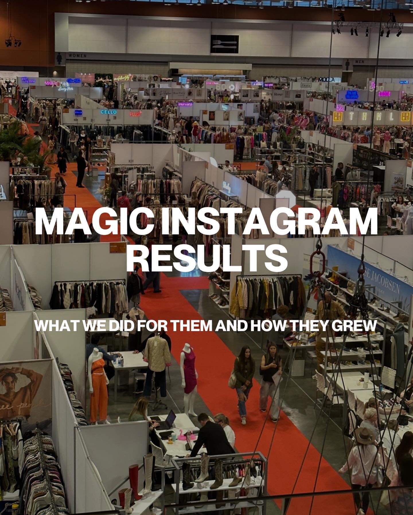 things we did = that ✨🛍️📈

we brought on @magicfashionevents this year and have been loving not only the events, but watching all the results afterwards!

check out their growth + views! If you head to their page, you can also see the amount of eng