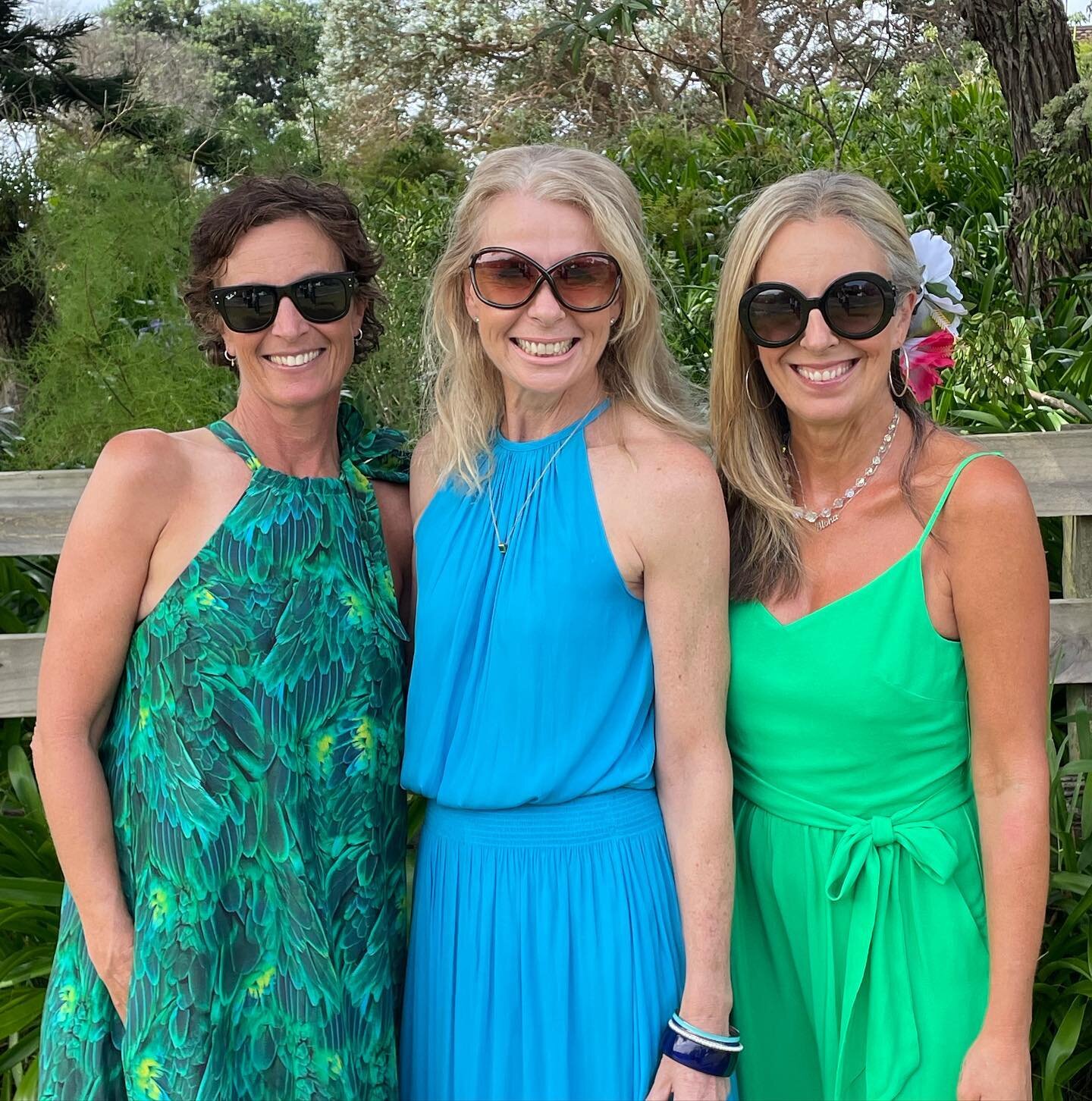 My friends Lou &amp; Brad got married this weekend on the beautiful Coromandel Peninsular- we were all lucky to get there given the damage to the land &amp; roads recently&hellip; The girls &amp; I all showed up colour coordinated in shades of aqua &