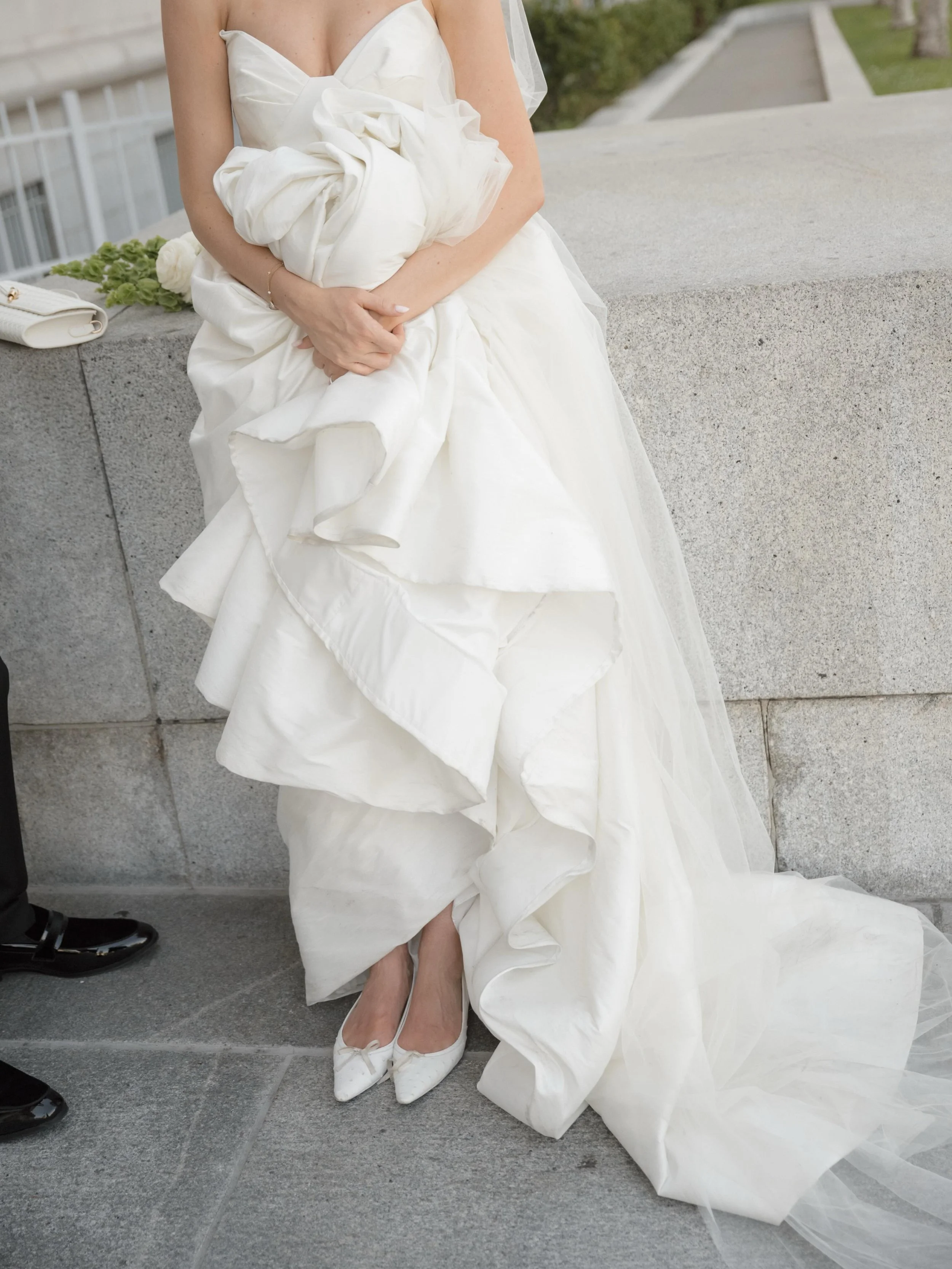 The camera was put away, uber was called, day was done &mdash; and then I looked over and saw Maggie with her dress all gathered up in her hands, completely nonchalant, waiting on her car. 

Something about it just stopped me. And back out came the c