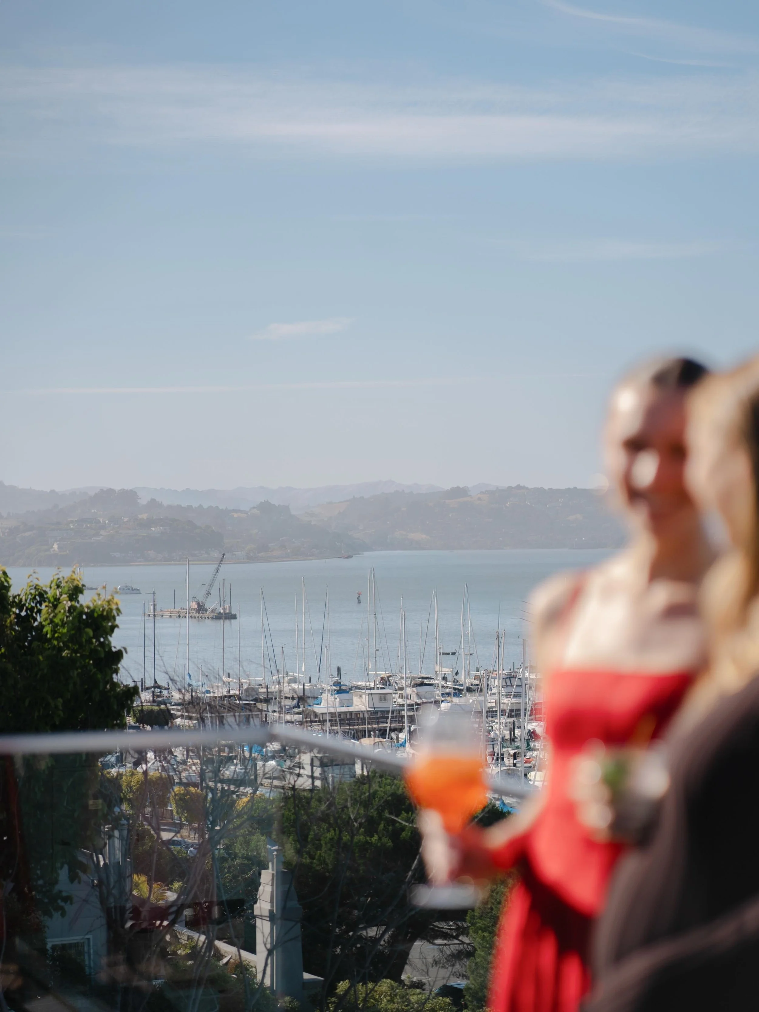 Still thinking about this Sausalito evening at @casamadrona ✨ 

Kicking off Clare &amp; Droste&rsquo;s wedding weekend with bay views, Aperol spritzes, and guests who flew in from all over the country. 🌊

//

#weddingrehearsal #sausalitowedding #coa