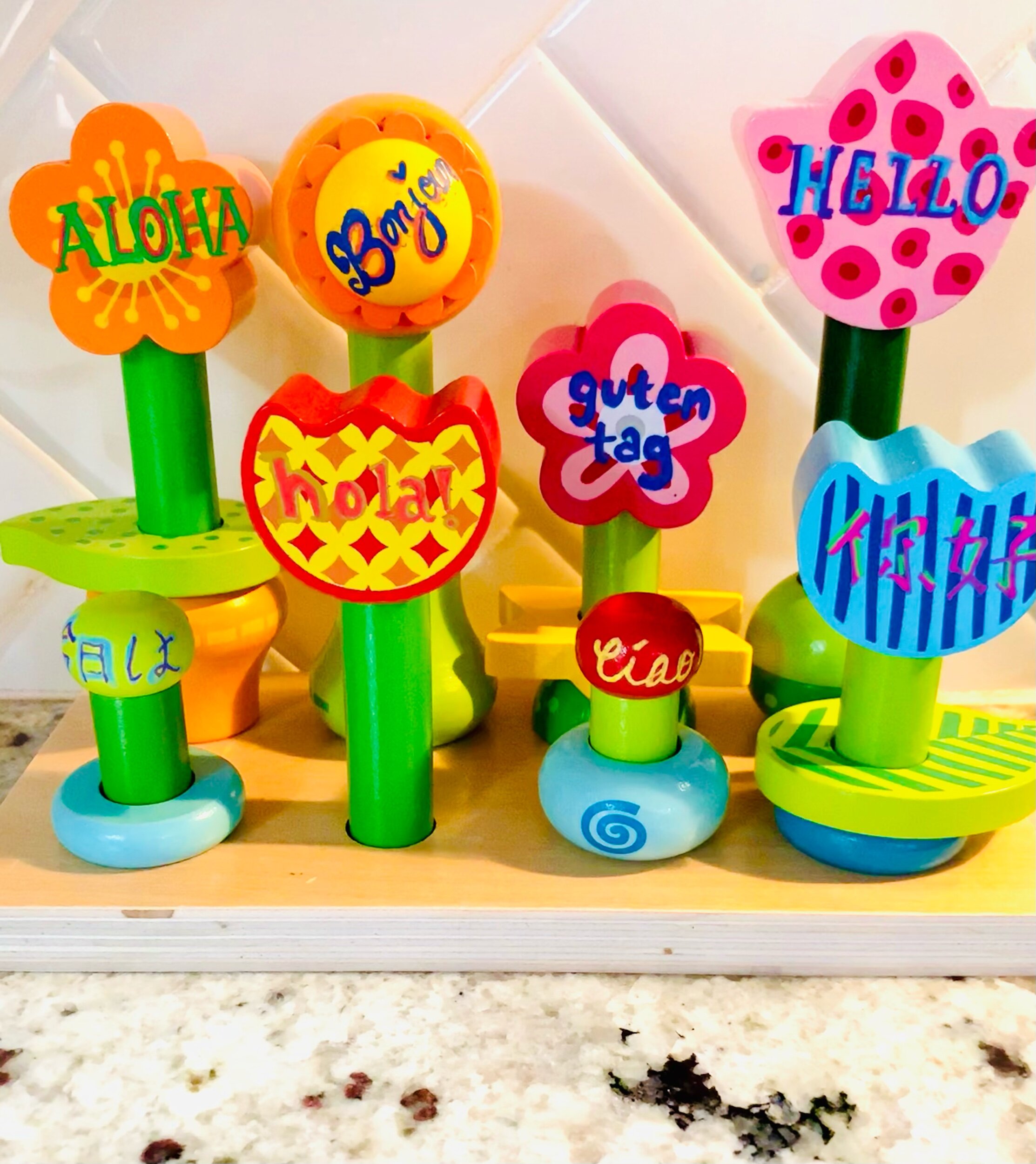 Diy it’s a small world mural and toy