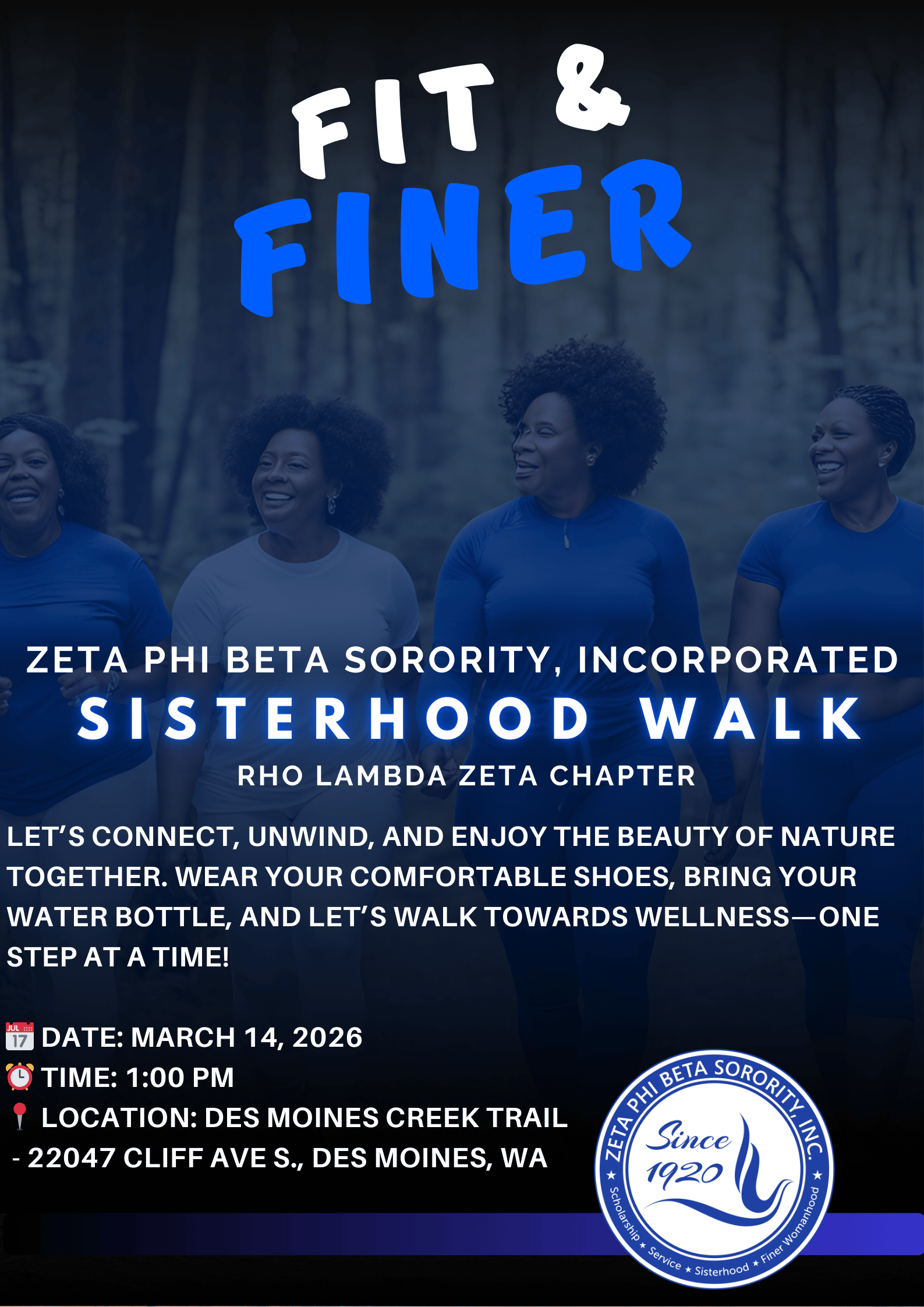 Fit &amp; Finer Sisterhood Walk 