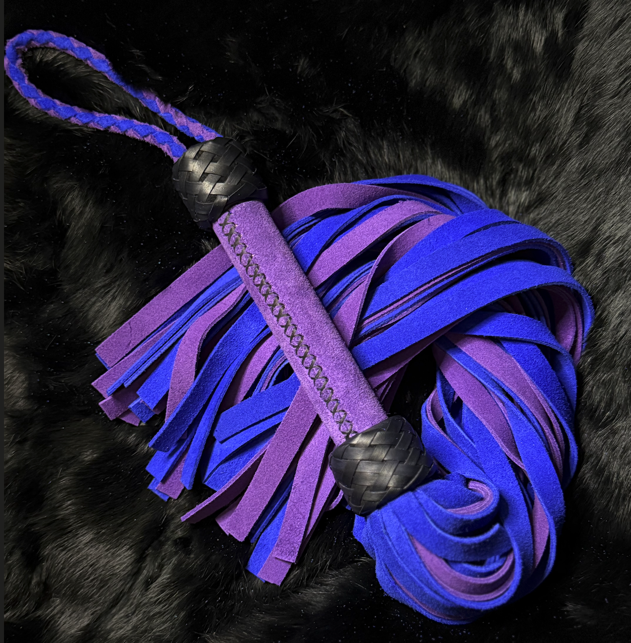 Purple and Royal Blue Flogger