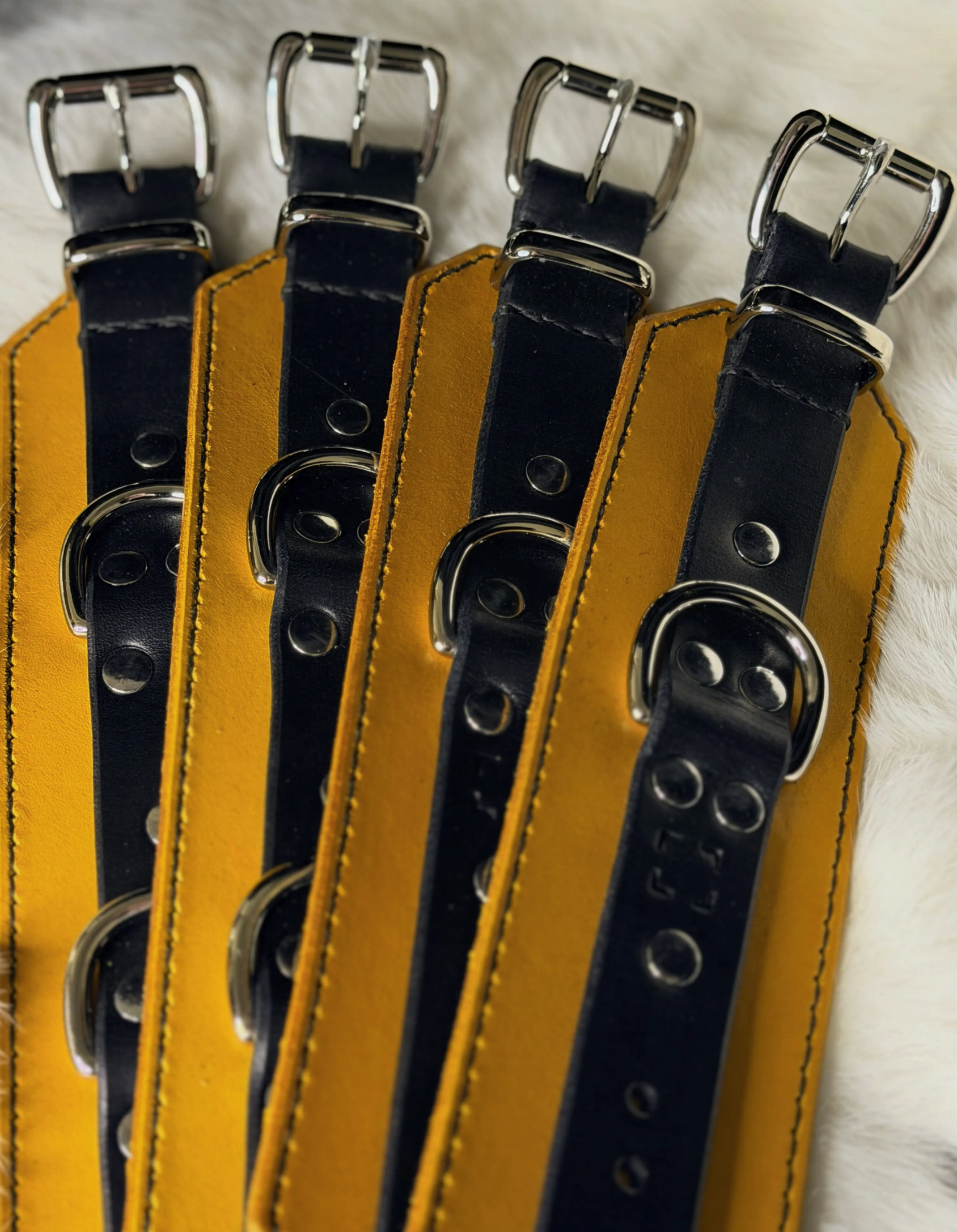 Black and Yellow Cuffs