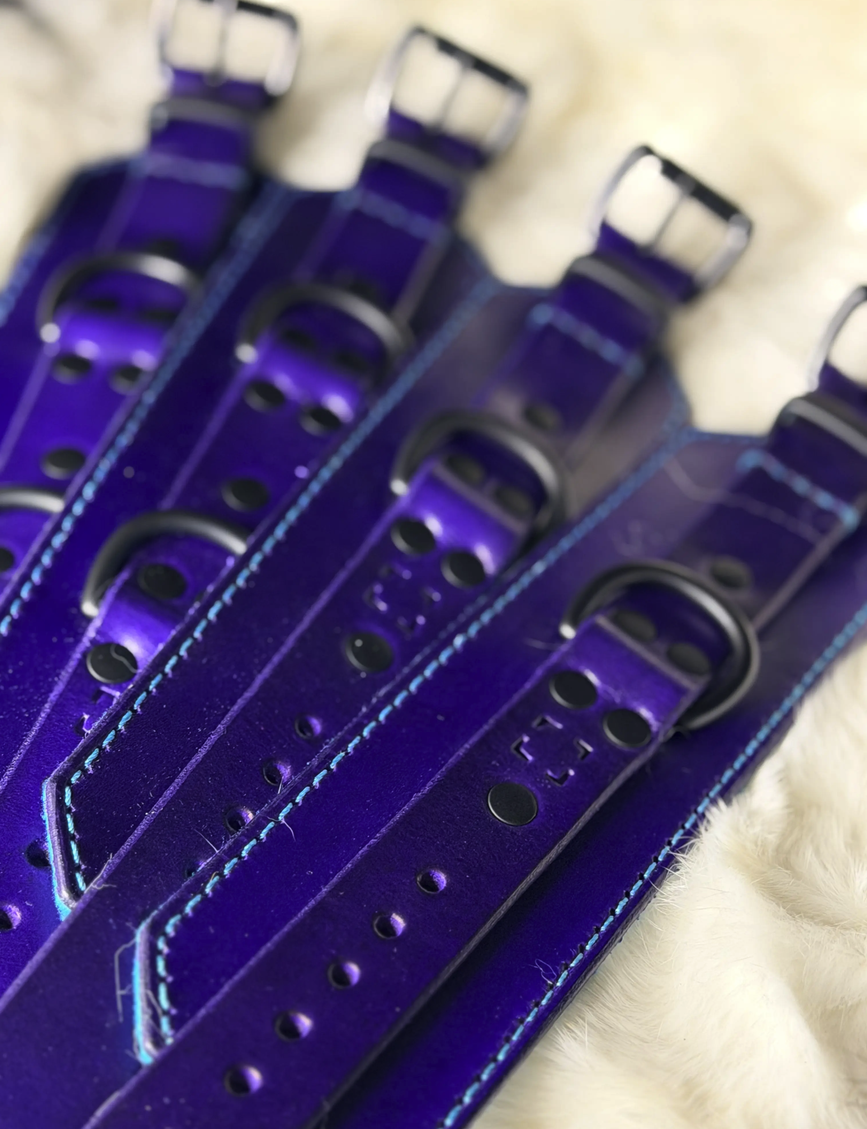 Purple and Turquoise Cuffs