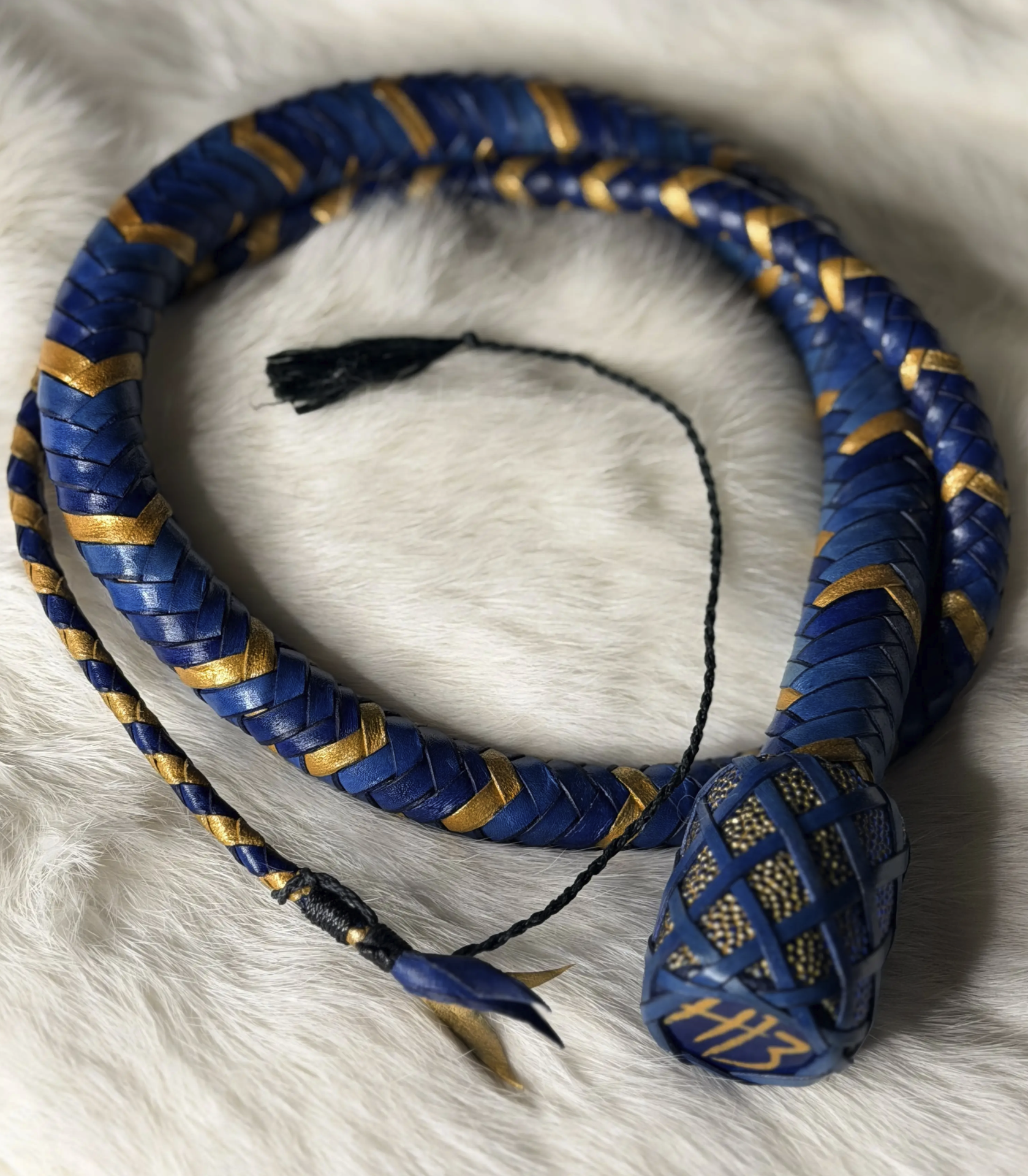 Ombre Blue and Teal Signal Whip