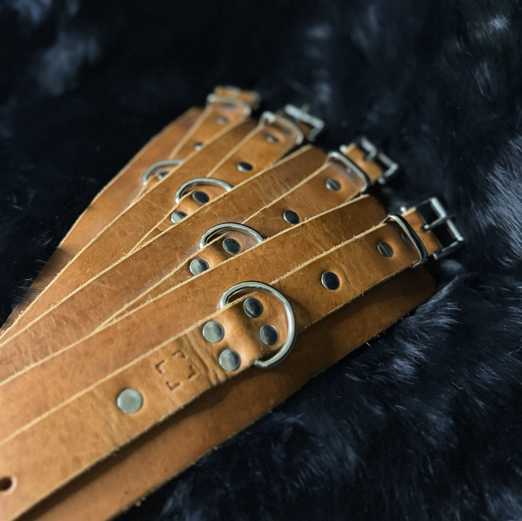 Basic in Saddle Tan Cuffs