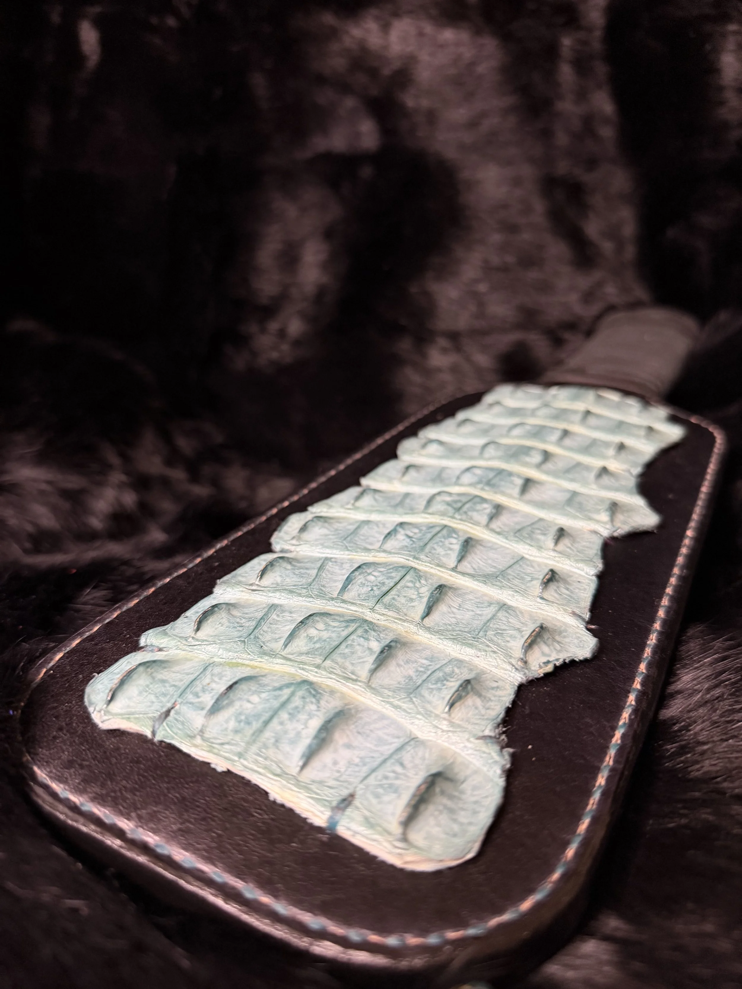 Black and Turquoise Douple Clapper Paddle