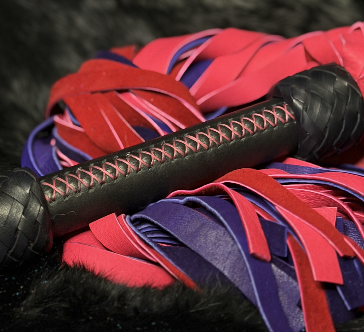 Hot Pink and Purple Deer Flogger