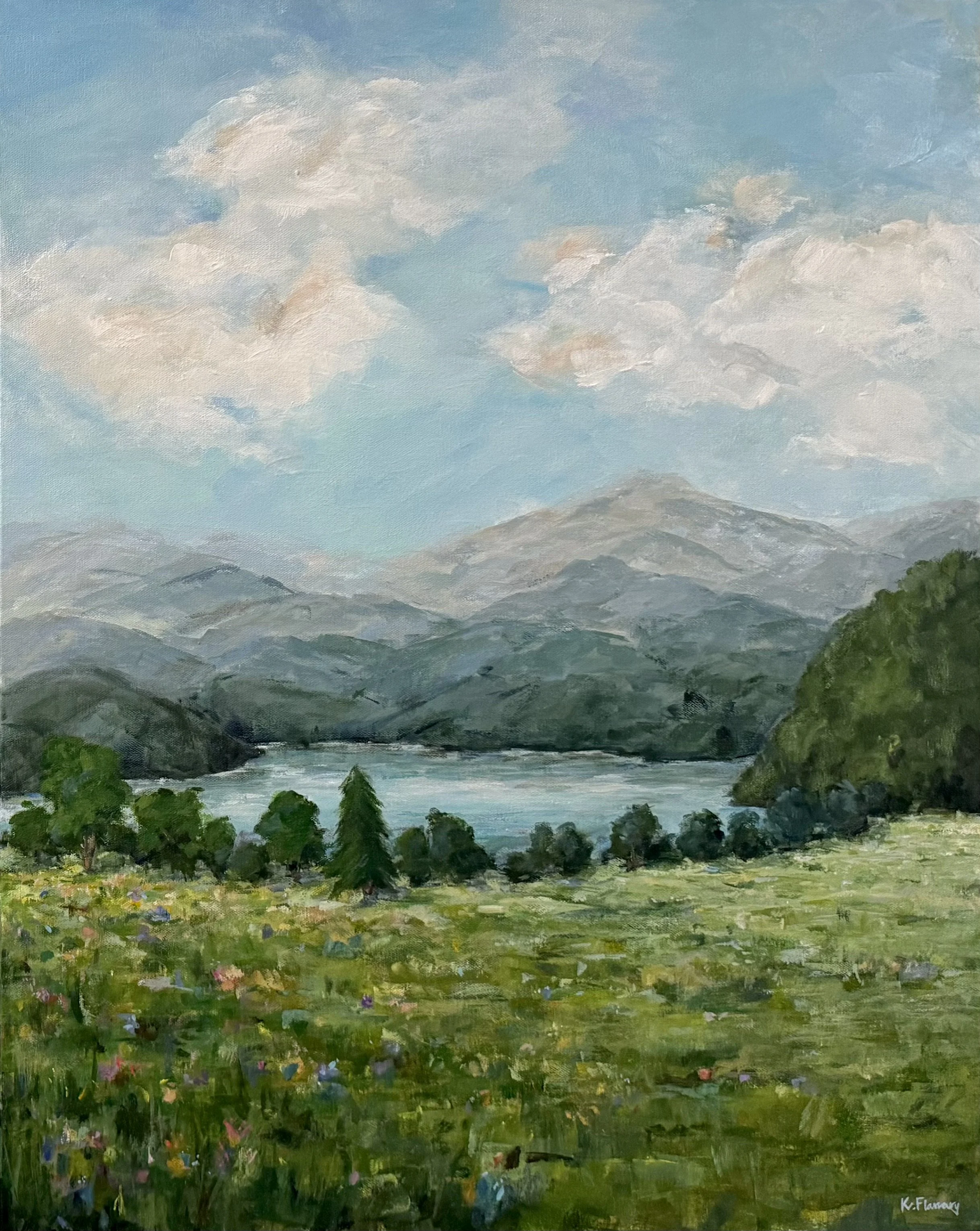 Bloom Free II - Diptych 24" x 30 ", acrylic on gallery depth canvas - SOLD