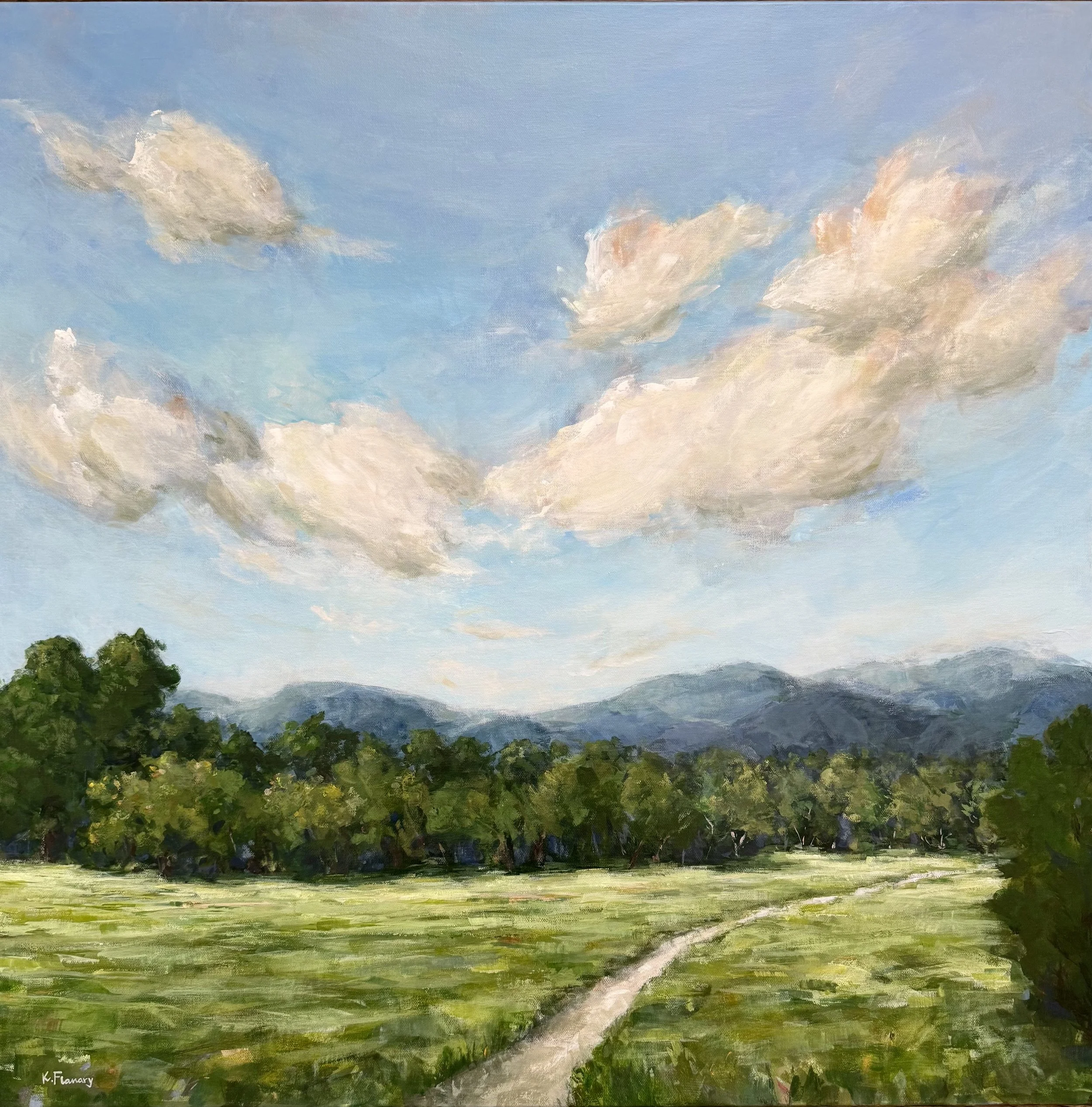 Quiet Provision - 30" x 30 ", acrylic on gallery depth canvas - SOLD