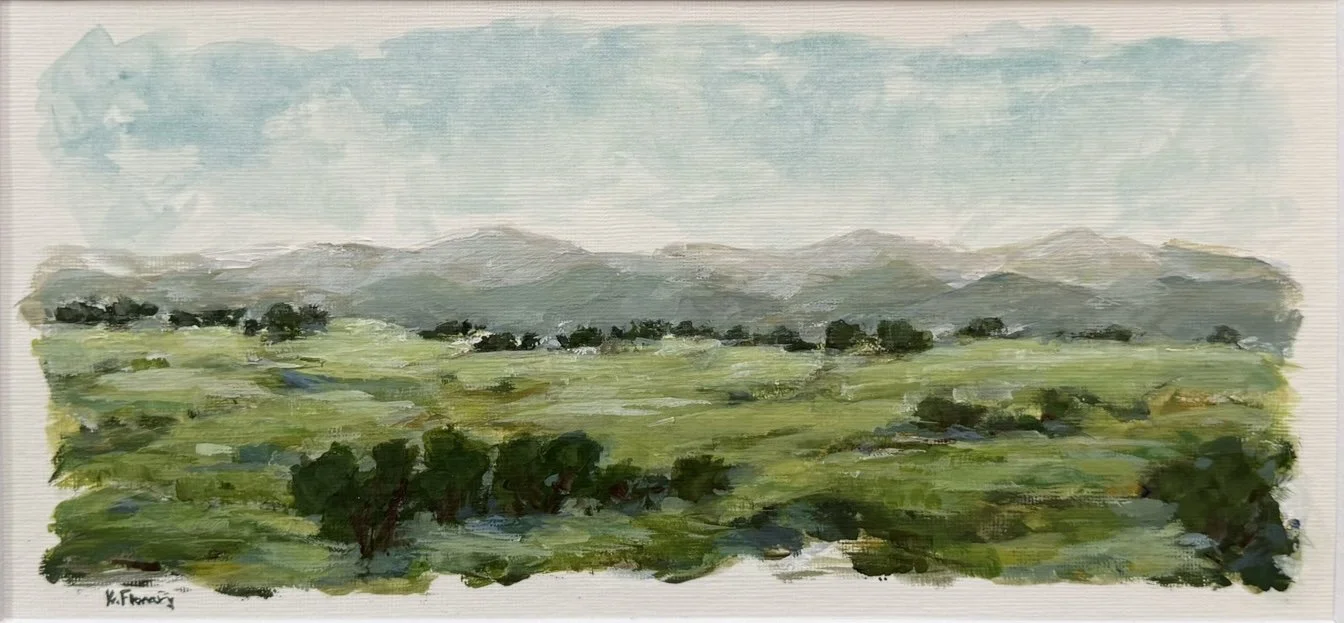 Promise Beyond the Season - 6" x 12" acrylic on paper - SOLD