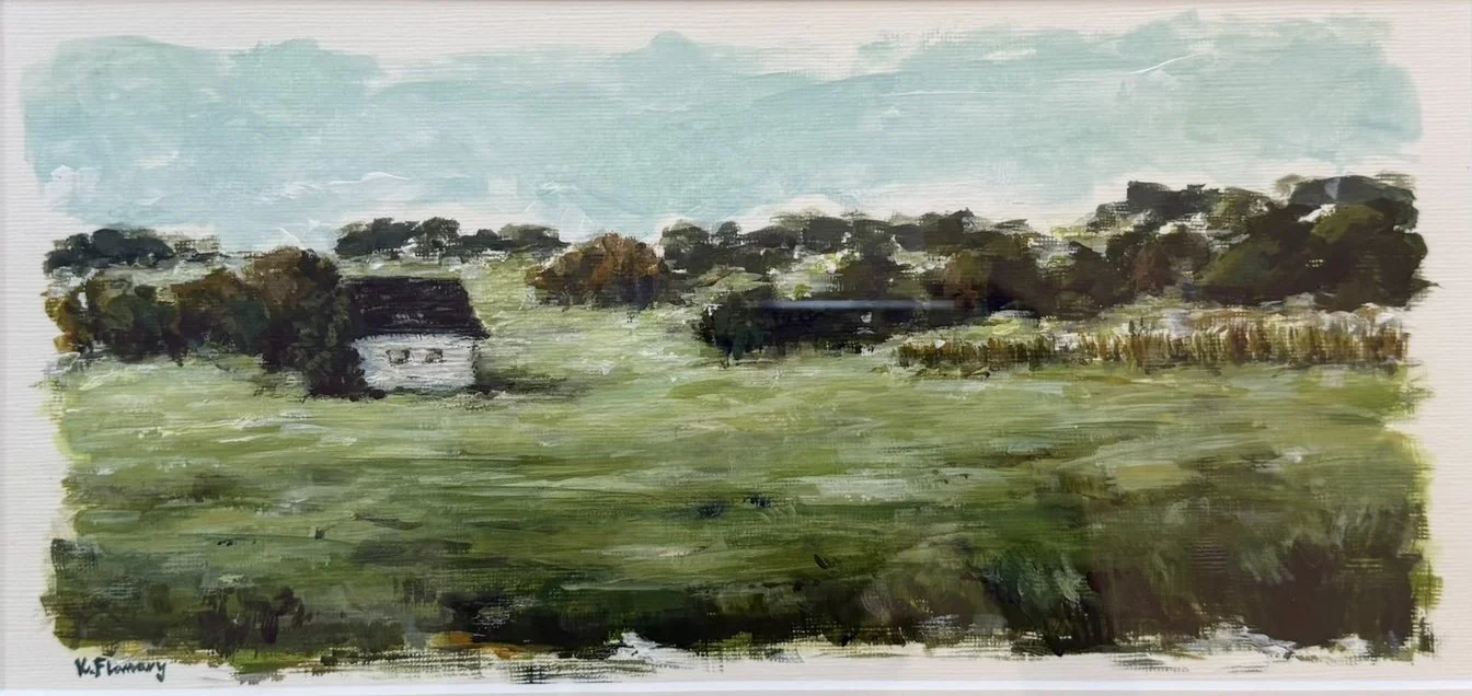 Where the Shepherd Leads - 6" x 12" acrylic on paper - SOLD