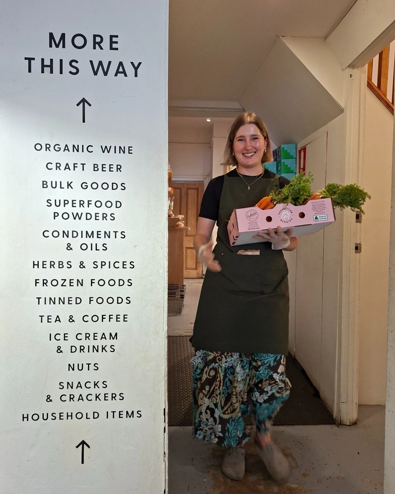 Early starts, thoughtful sourcing and a whole lot of care !

Here&rsquo;s Hollie keeping our shelves filled with the freshest market produce.

Swipe ➡ to see the sunrise at the market, captured by our Produce Buyer Luis, up before dawn to bring our c