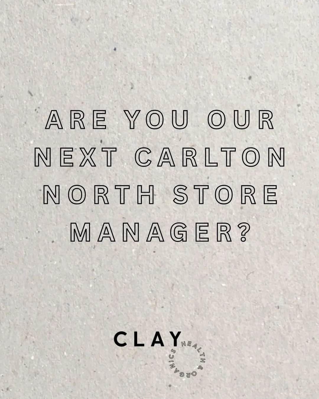 Are you our next Carlton North Store Manager?

We&rsquo;re on the lookout for someone passionate, organised and people-focused to lead our wonderful team.

Hit the link in our bio to view the full role description and apply or send through your resum