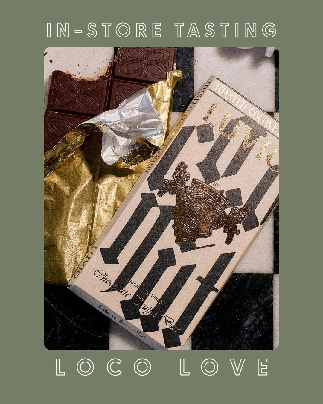 @locolovechocolate  will be back with another in-store tasting on Saturday the 18th of April from 3pm - 5pm at our Carlton North store, this time sampling their amazingly indulgent Luvio Chocolate Bars 😍

Stop by and try the magic yourself ✨

#clayh