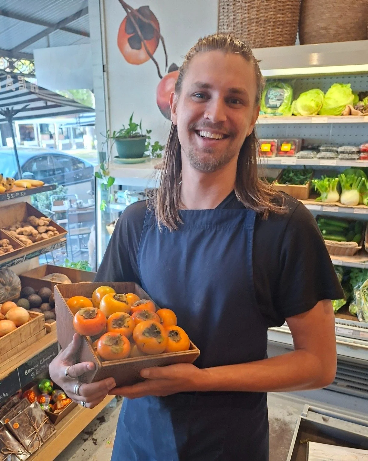 Persimmons are here! 
These unique fruits have a caramel like flavour with hints of vanilla, honey, cinnamon and nutmeg, which sounds a lot like Autumn to us 🍂
They are a good source of Vitamin C and contain around 6 grams of Fibre, which can help t