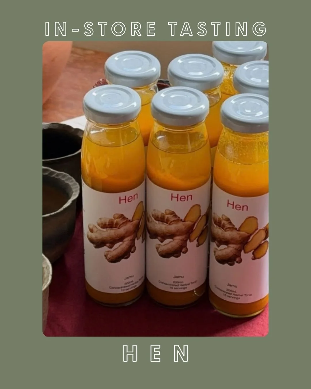 @drink.hen will be in-store today (Saturday 10th October) at Carlton North from 11 am - 12pm for a free tasting of their traditional Indonesian Jamu and Herbal Infused Honey.
Made right here in Carlton, Hen uses whole organic herbs and local honey, a