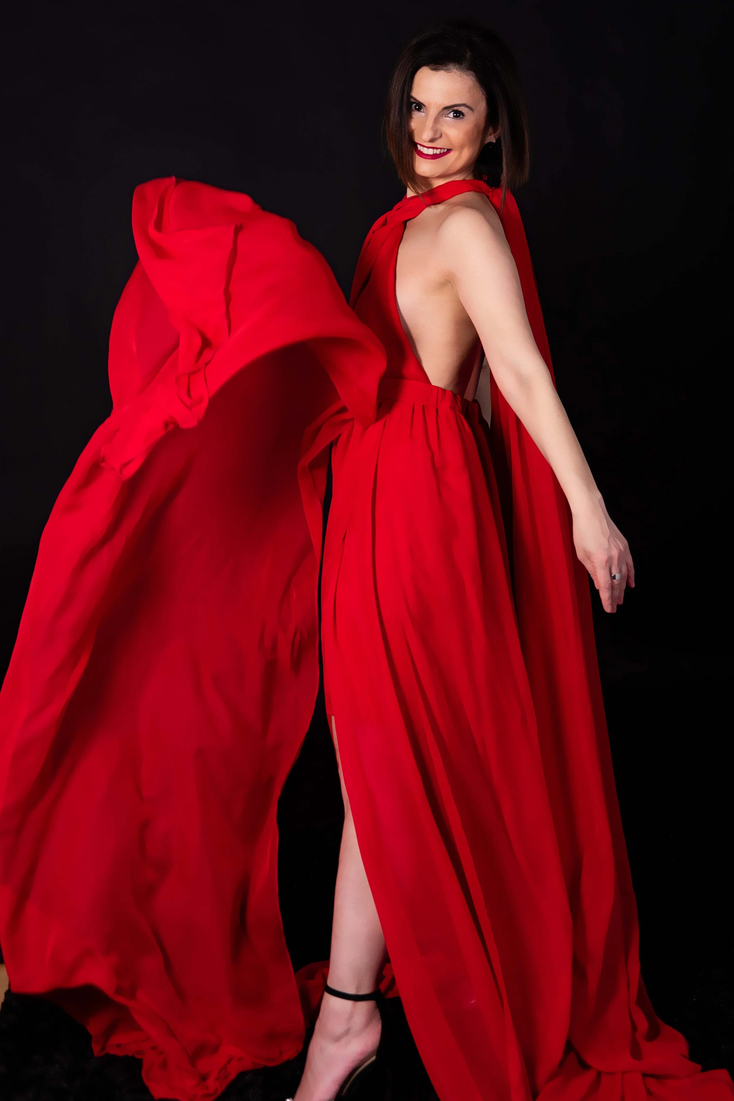 Rotes Kleid, Fashion, Shooting, Design, Handmade, Fotografie, Frau im Roten Kleid