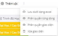 Introduction 24 Chức năng phần quyền từng dòng