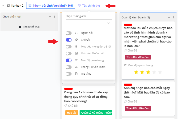 Introduction 28 Chức năng tùy chỉnh thẻ trong Kanban