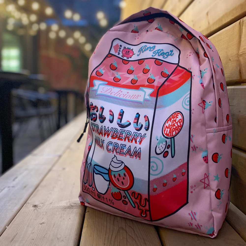 Japanese Strawberry Milk Backpack — KING KOGI | Martina's Shop