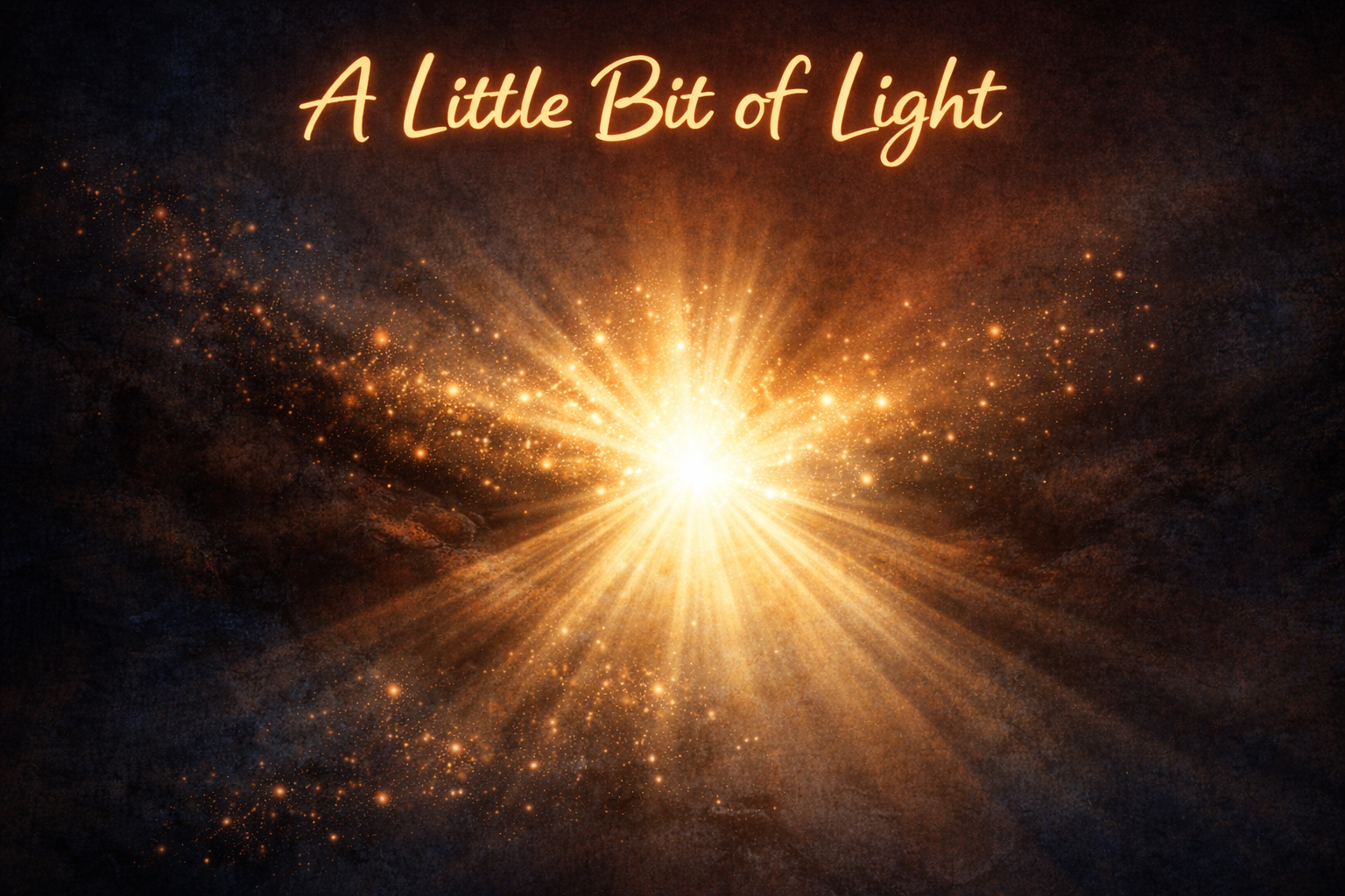A little bit of light- what happens when everything else feels dark.