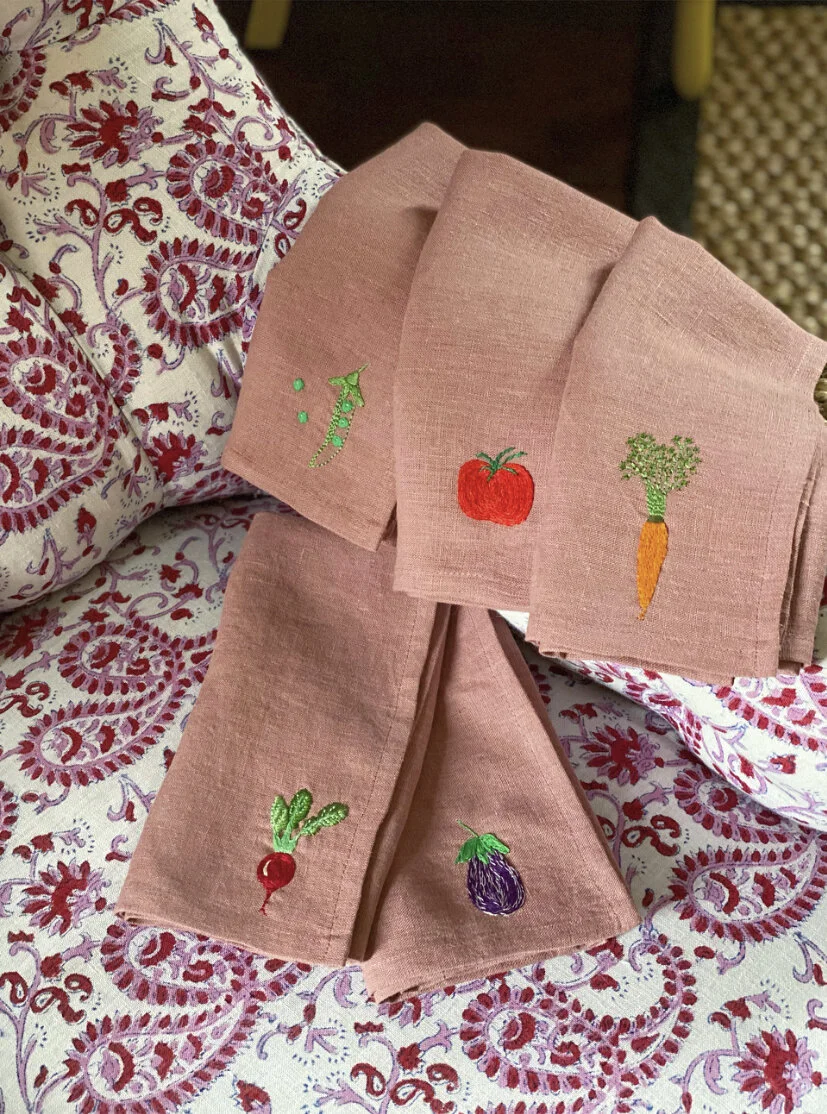 Eat Your Greens Linen Napkins