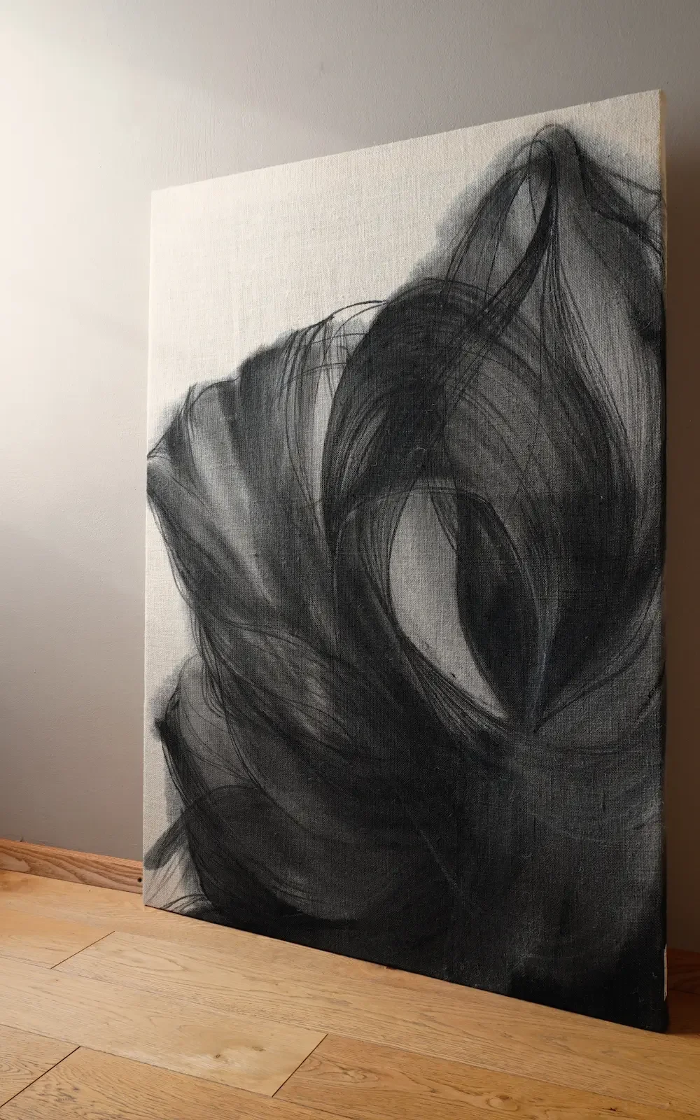 MYOPOS artwork in a minimalist environment, natural light and artistic perspective, Andrea Solaja