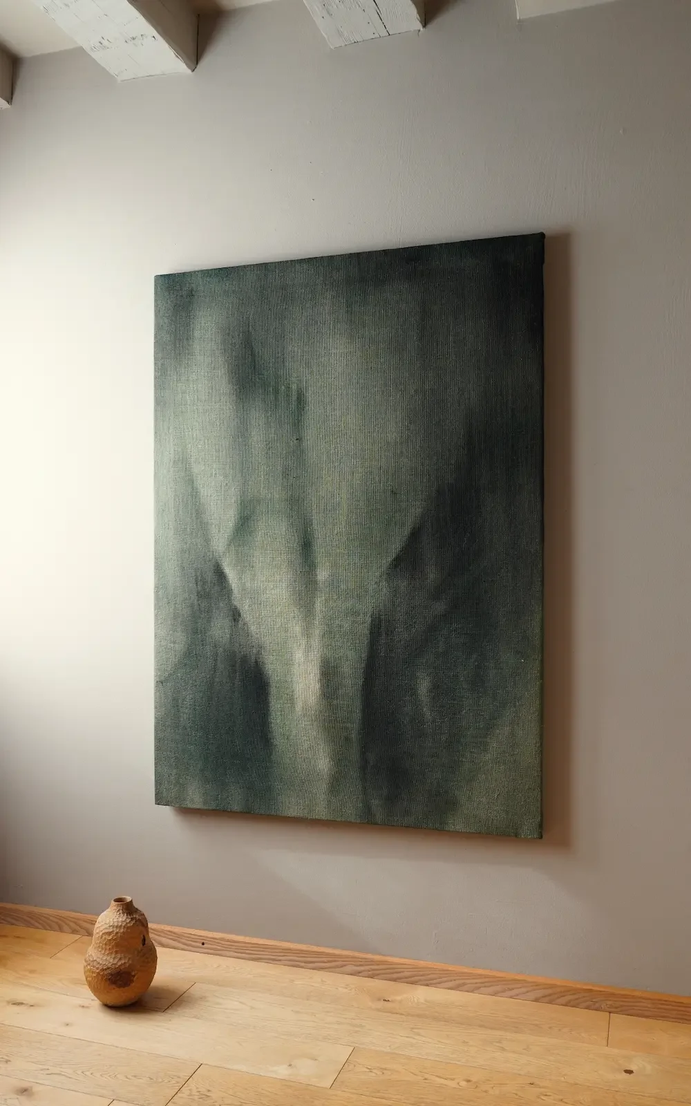 MYOPOS artwork in a minimalist environment, natural light and artistic perspective, Andrea Solaja