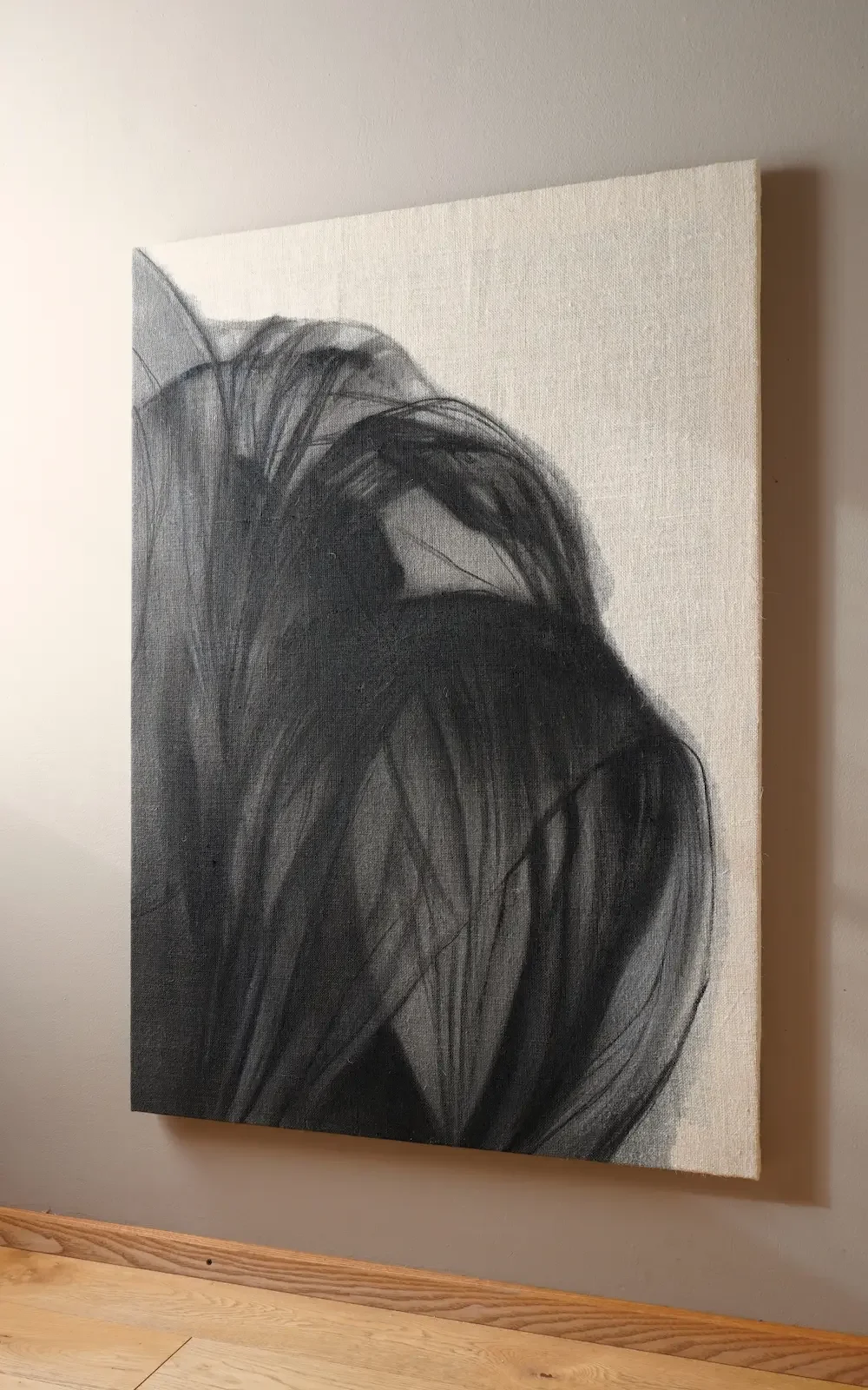 MYOPOS artwork in a minimalist environment, natural light and artistic perspective, Andrea Solaja