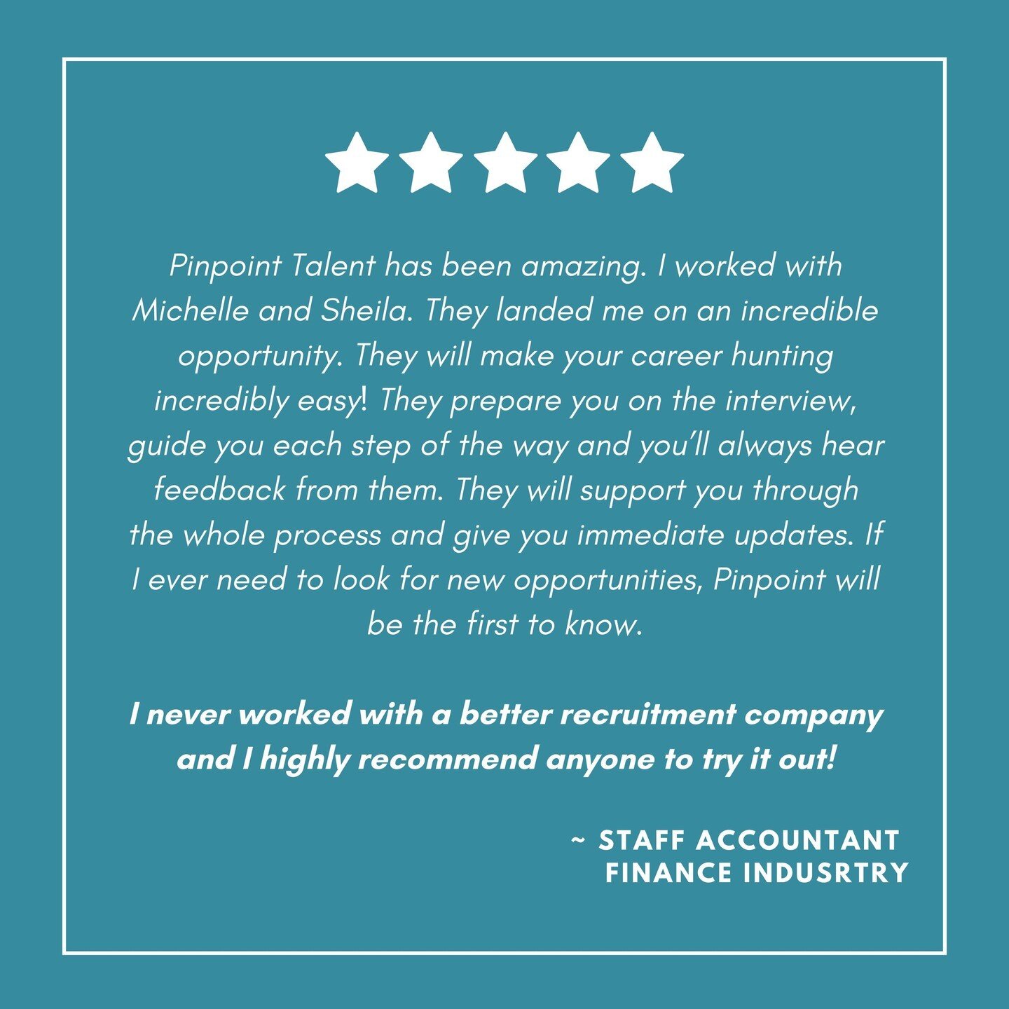 Wow, what a fantastic way to kickstart the week - an awesome customer testimonial! Exemplary work, Sheila and Michelle!! 👯

Our customers are everything to us and we truly value each and every experience that we take part in facilitating. 

Your wor