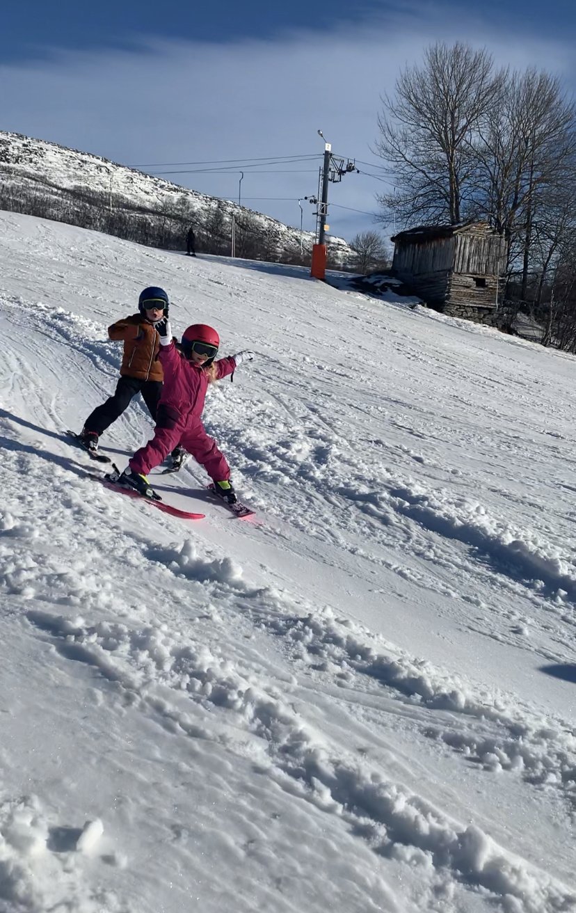 Moro i skibakken