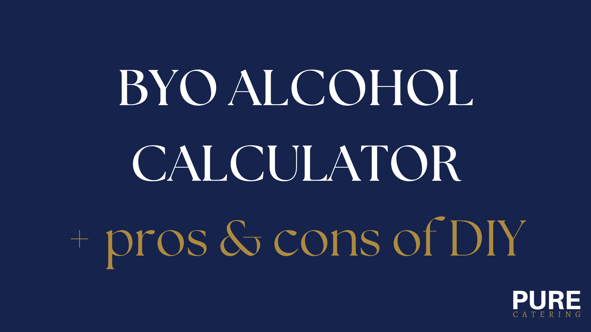 BYO ALCOHOL CALCULATOR