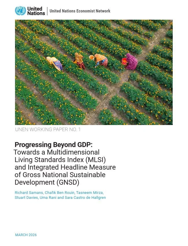 New UNEN Paper: Progressing Beyond GDP