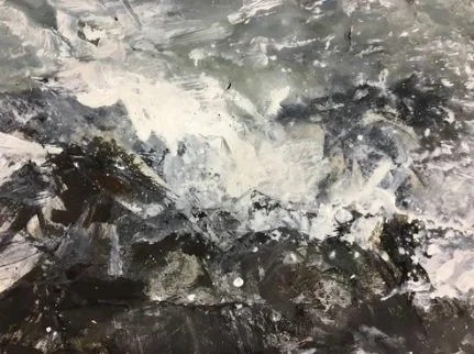 Pendeen - Charcoal, Compressed Charcoal, Acrylic, Oil - 650 x 450mm