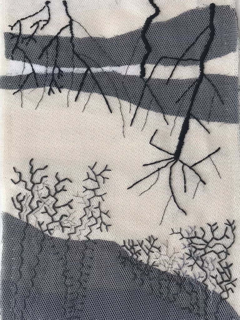 River 1 - Stitch on Canvas