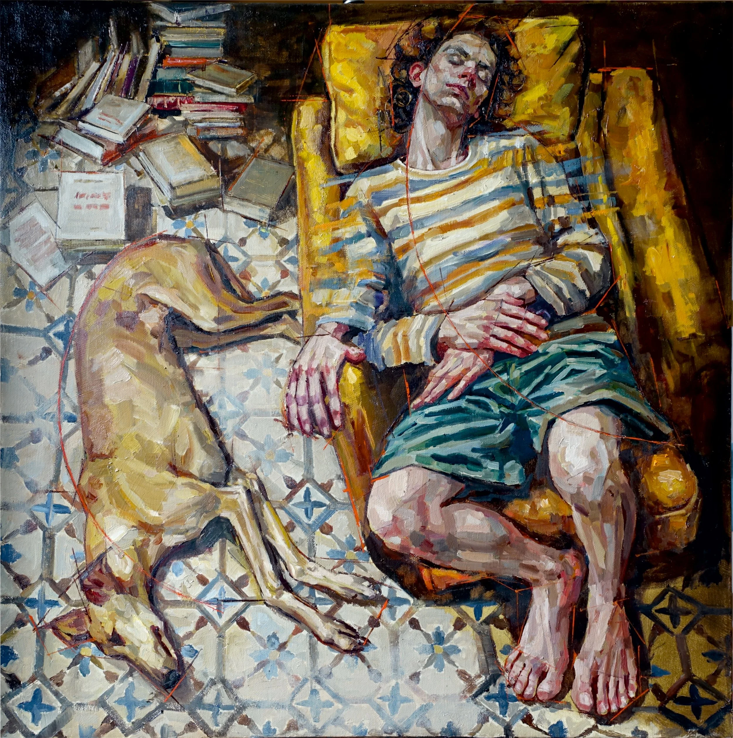 El estudiante 50x50cm