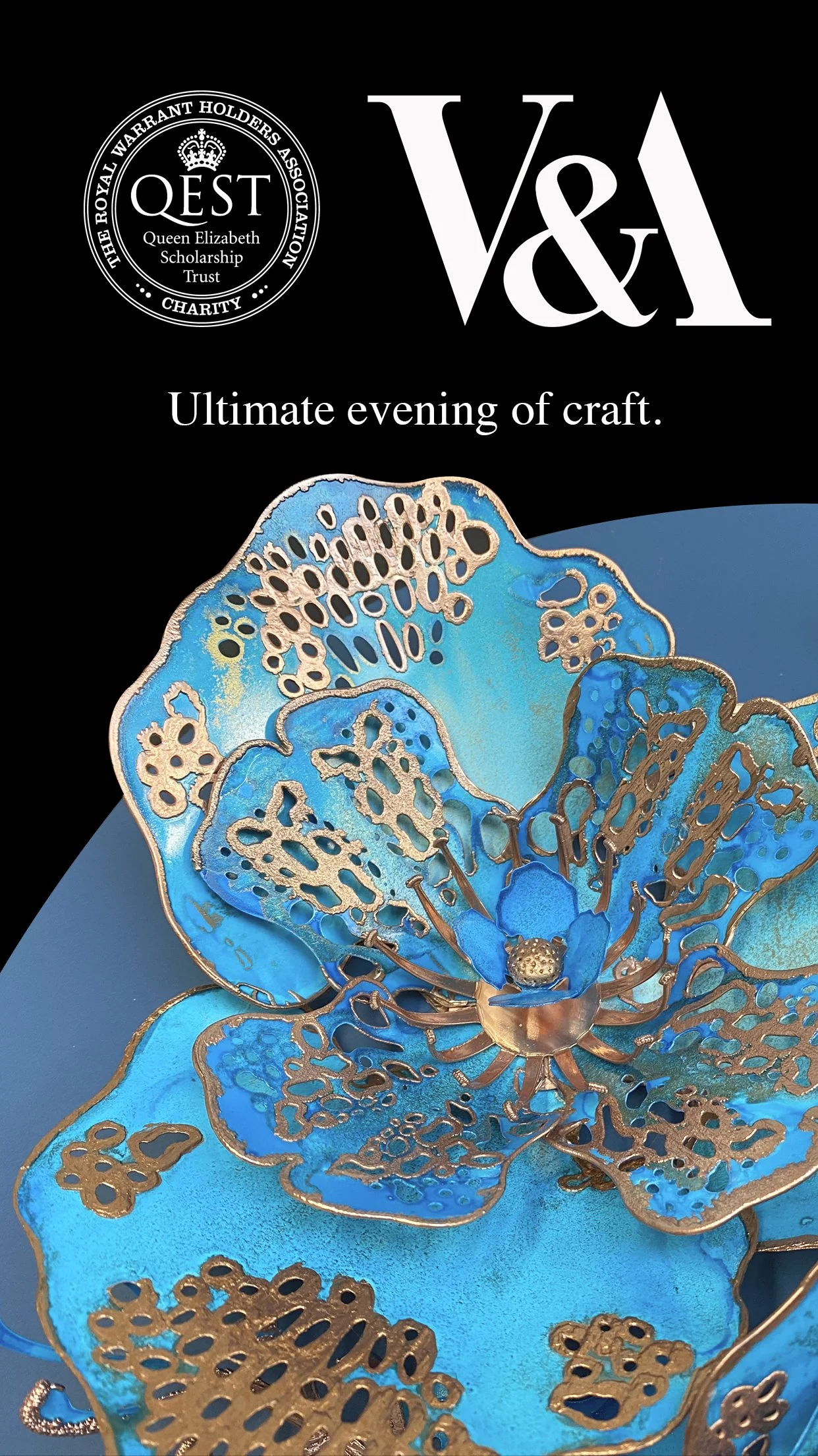 Lisa is taking part in the 'Ultimate evening of Craft' at the V&A with QEST. 18th March, V&A London 2026.