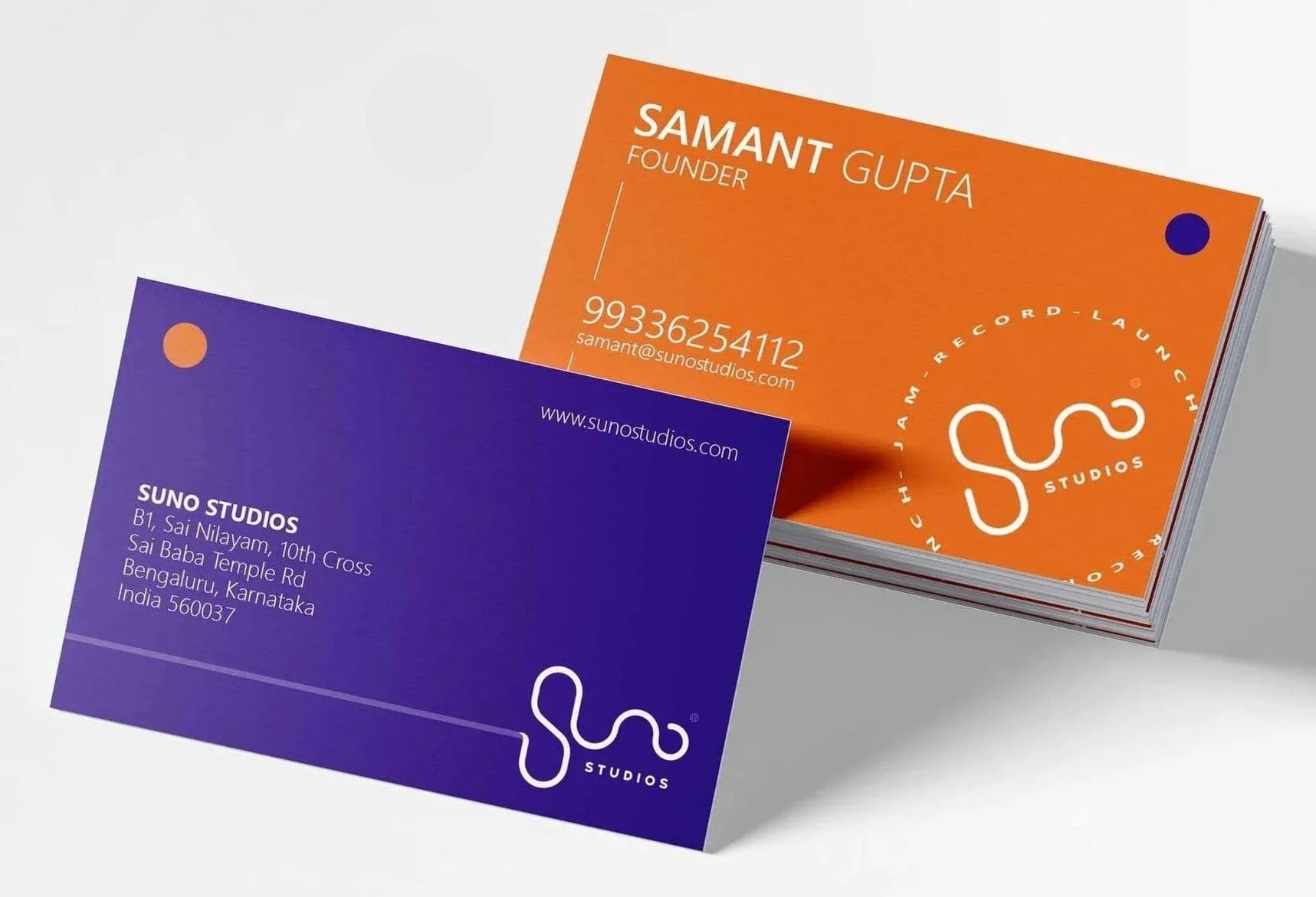 Business Card Design | Suno Studios
Bengaluru, India