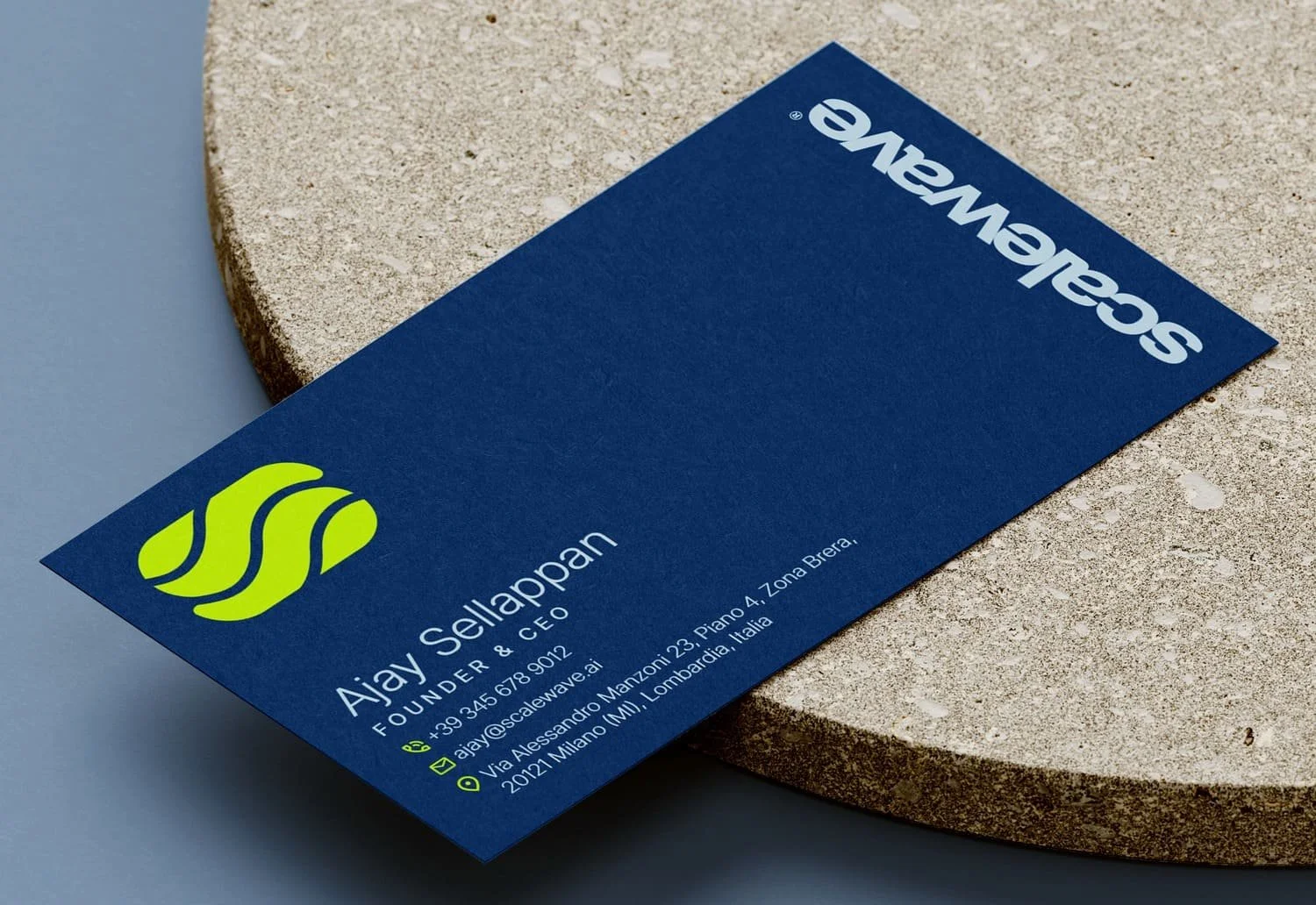 Business Card Design | Scalewave AI
Italy, Europe