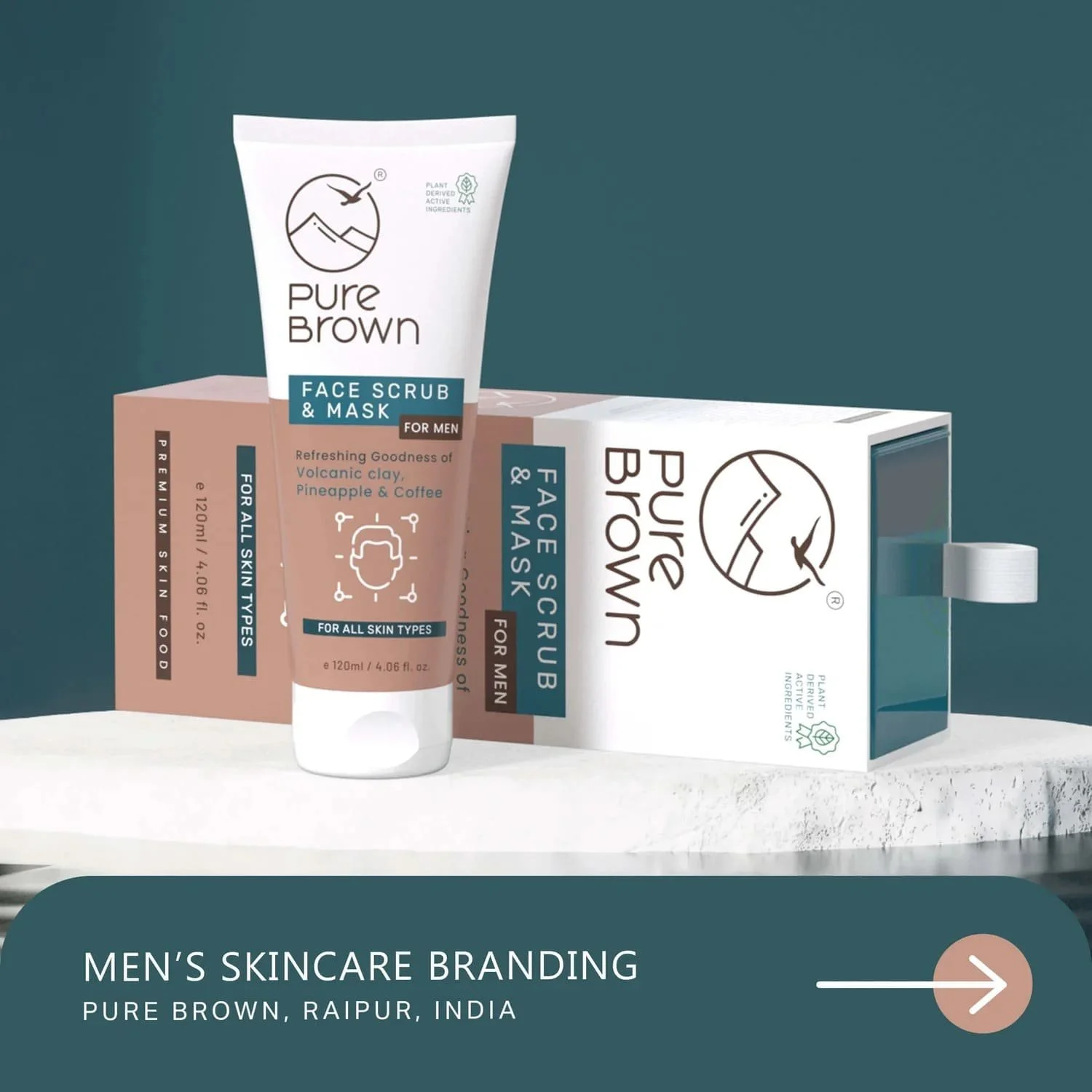 Men's natural skincare branding case study of a company based out of India