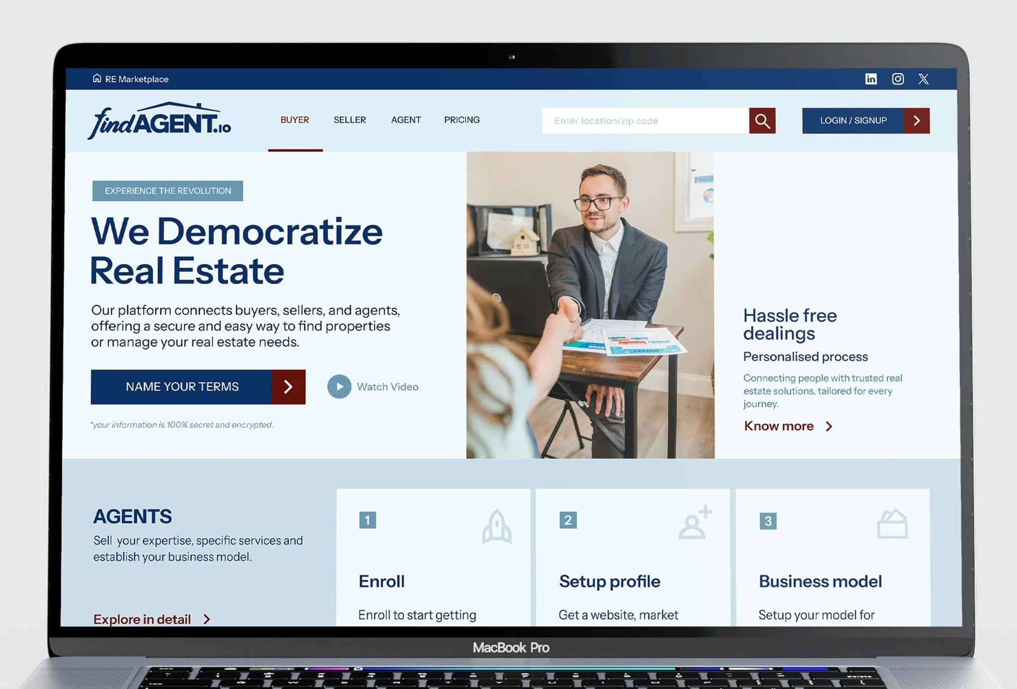 Website UX & UI Design | Find Agent
Texas, USA